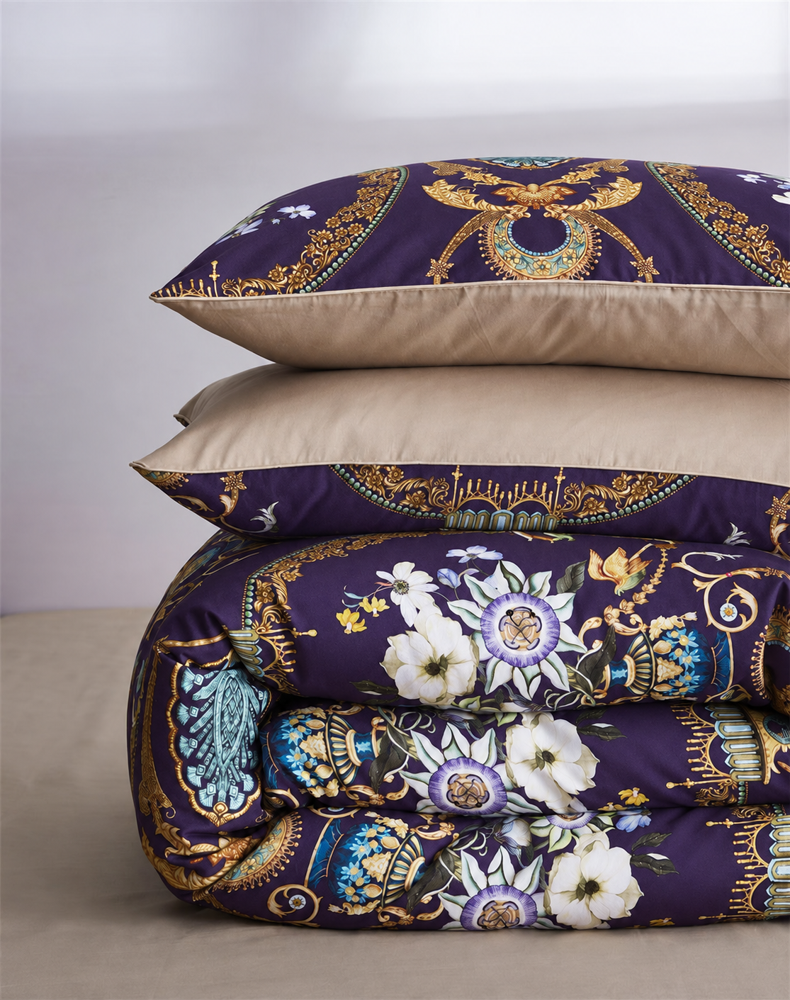 Anita Ornamental Ultra Soft Egyptian Cotton Bedding Set