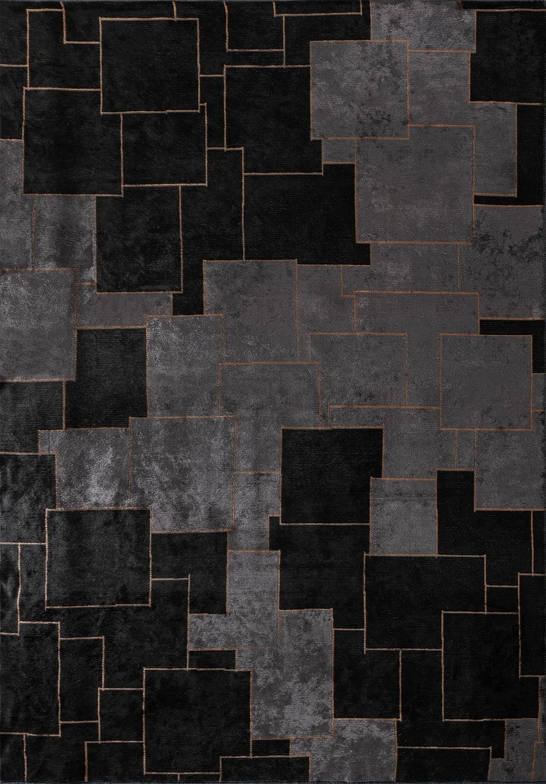 Lisbon Black - Charcoal Rug Rugs - Venetto Design Venettodesign.com