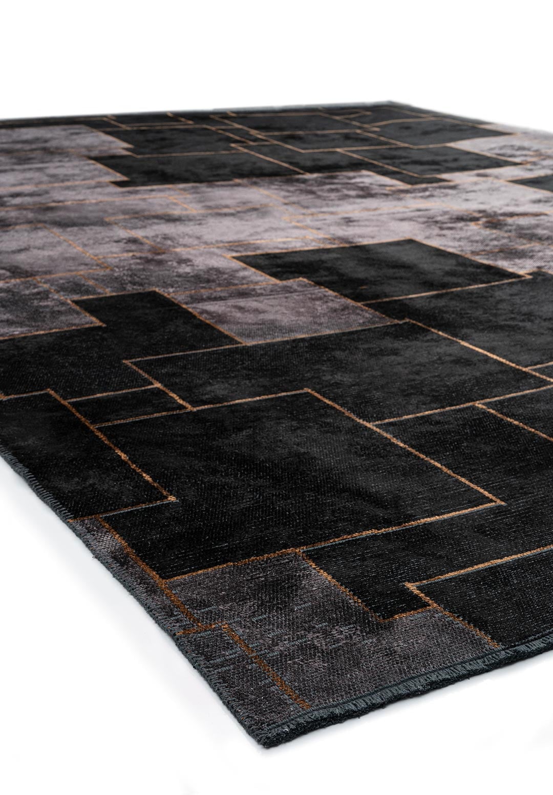Lisbon Black - Charcoal Rug Rugs - Venetto Design Venettodesign.com
