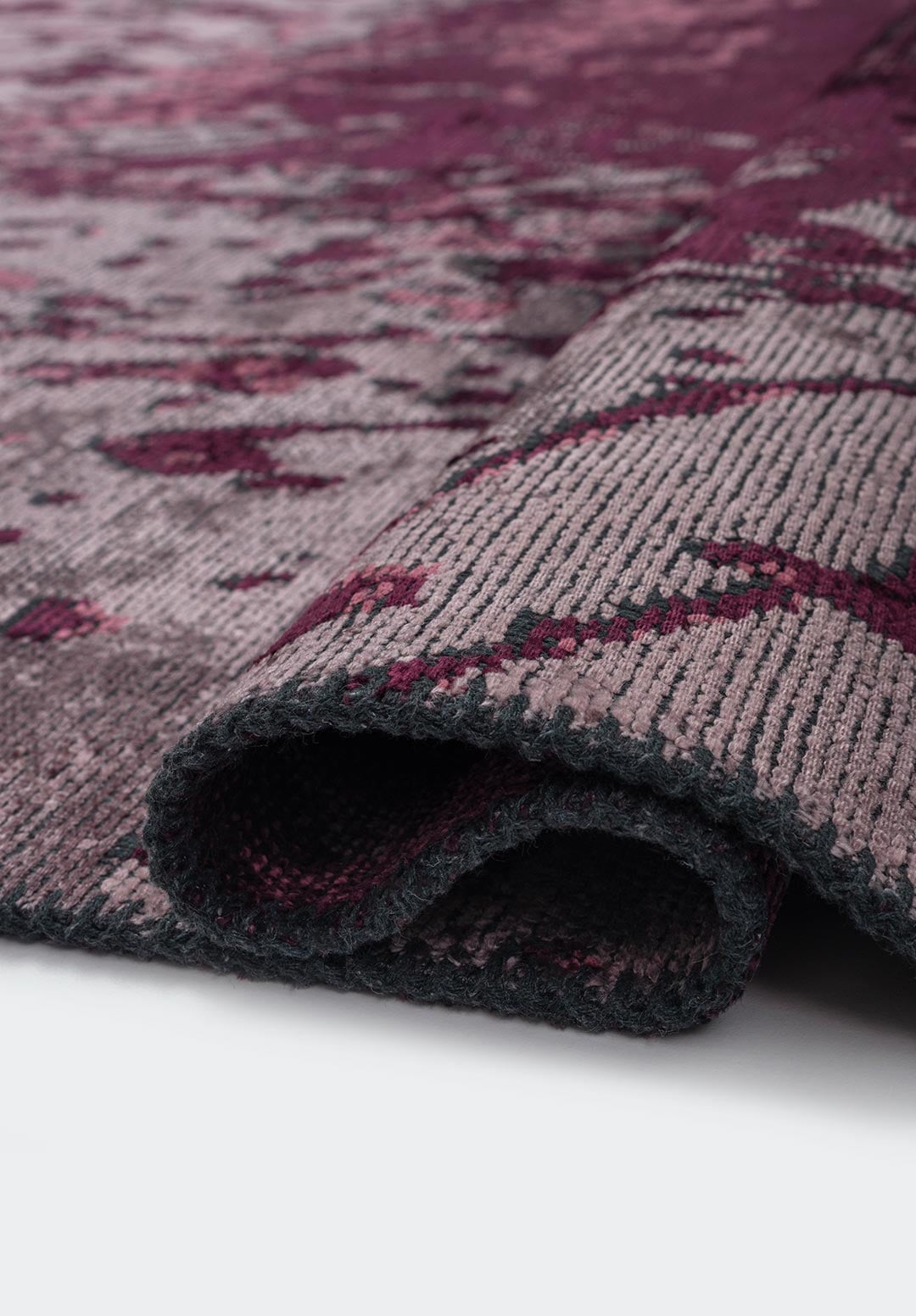 Mallorca Dark Damson - Damson Rug Rugs - Venetto Design Venettodesign.com