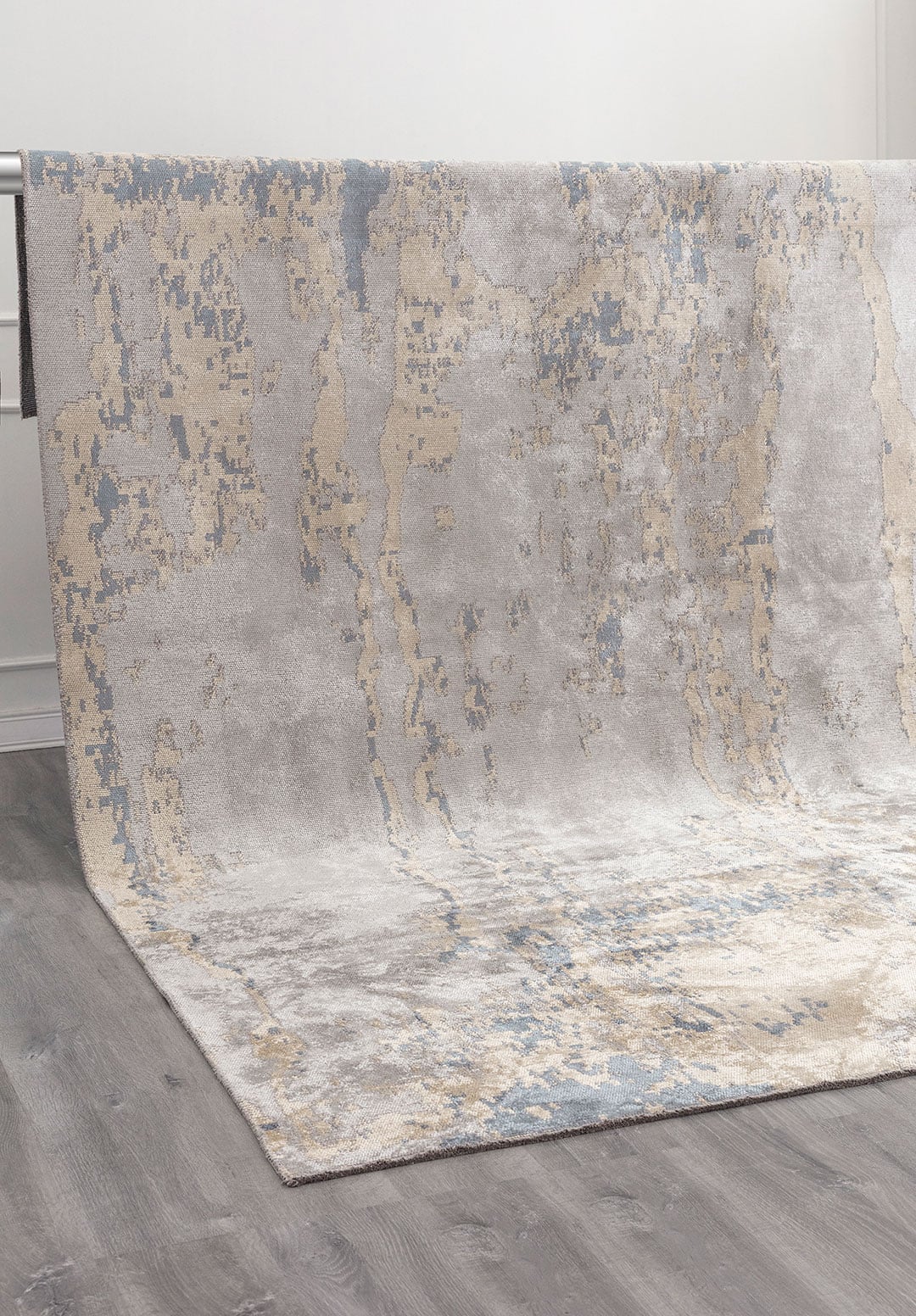 Athens Light Grey - Blue Rug