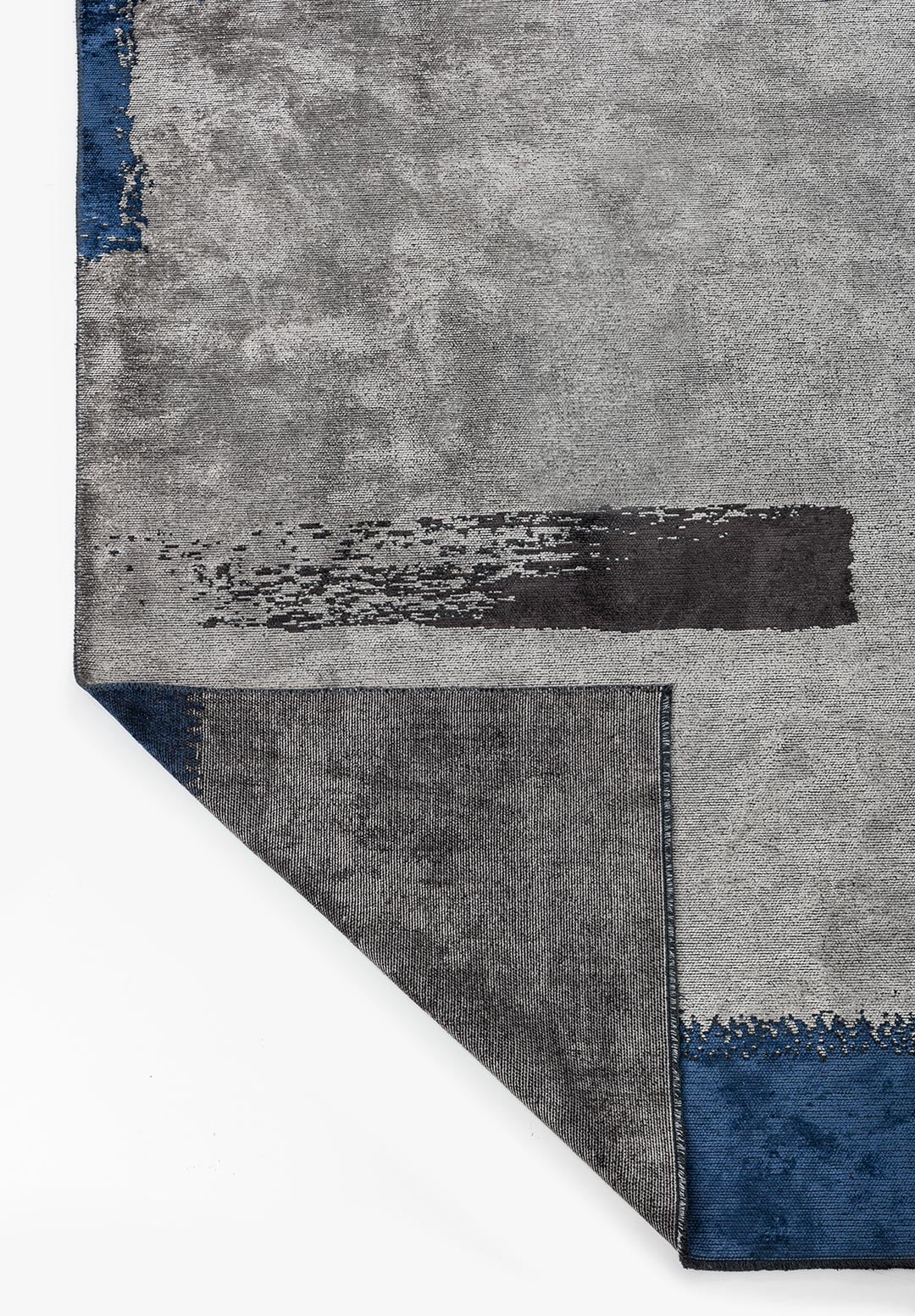 Malaga Navy Blue - Light Grey Rug Rugs - Venetto Design Venettodesign.com