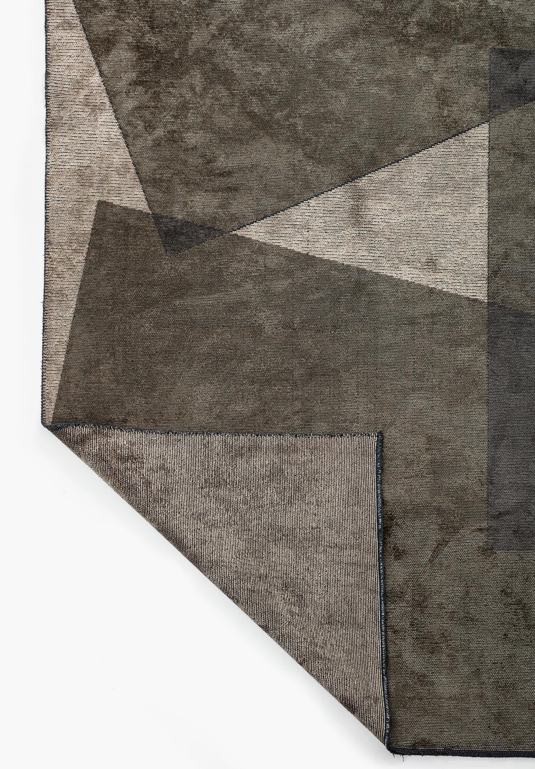 Salzburg Anthracite - Khaki Rug Rugs - Venetto Design Venettodesign.com