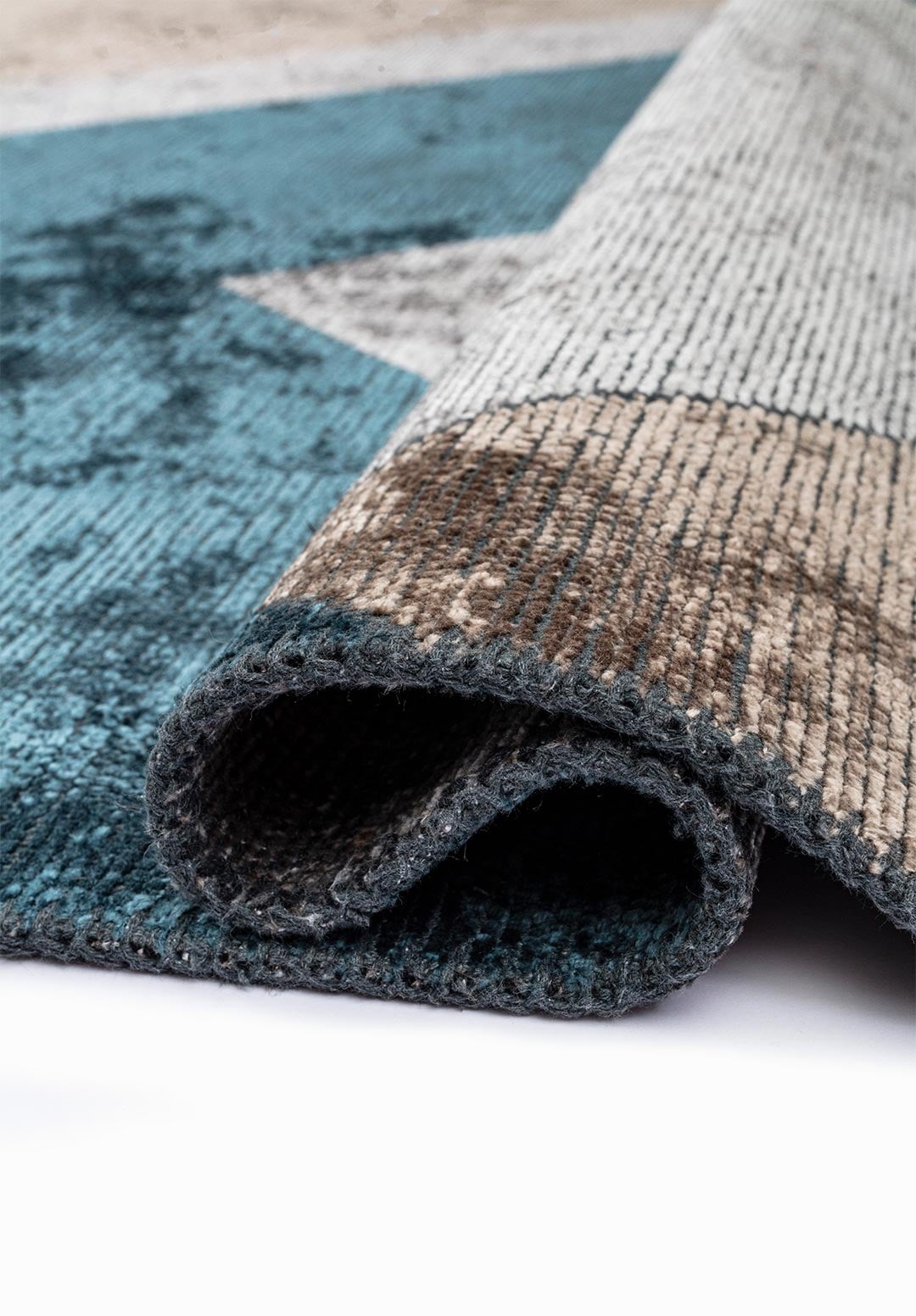 Pamplona Nougat - Petrol Rug Rugs - Venetto Design Venettodesign.com