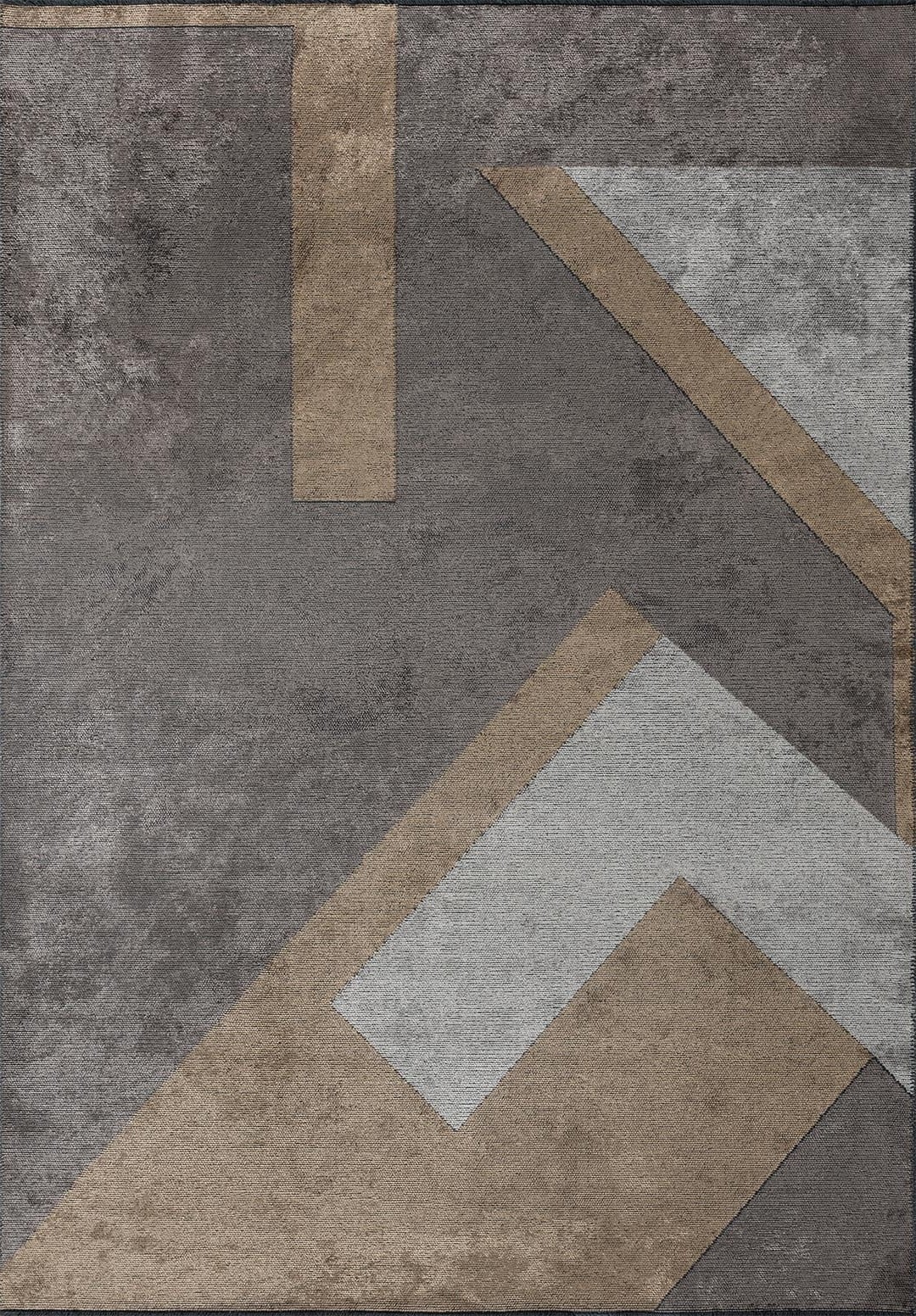 Pamplona Dark Grey - Cream Rug Rugs - Venetto Design Venettodesign.com