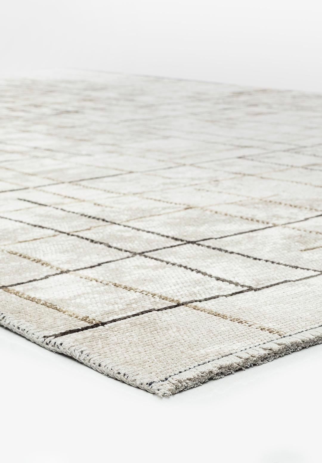 Brooklyn Anthracite - Beige Rug Rugs - Venetto Design Venettodesign.com