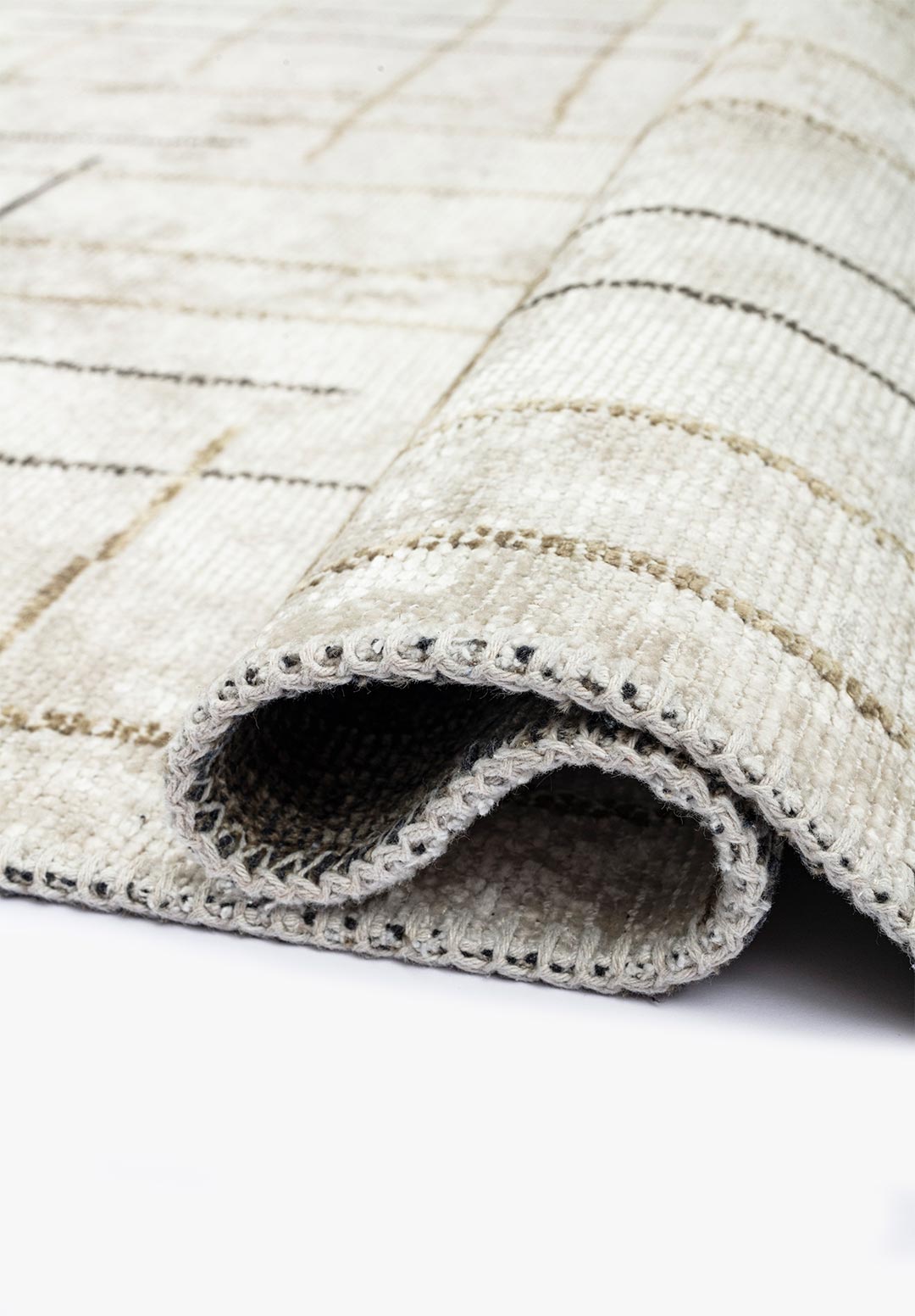 Brooklyn Anthracite - Beige Rug Rugs - Venetto Design Venettodesign.com