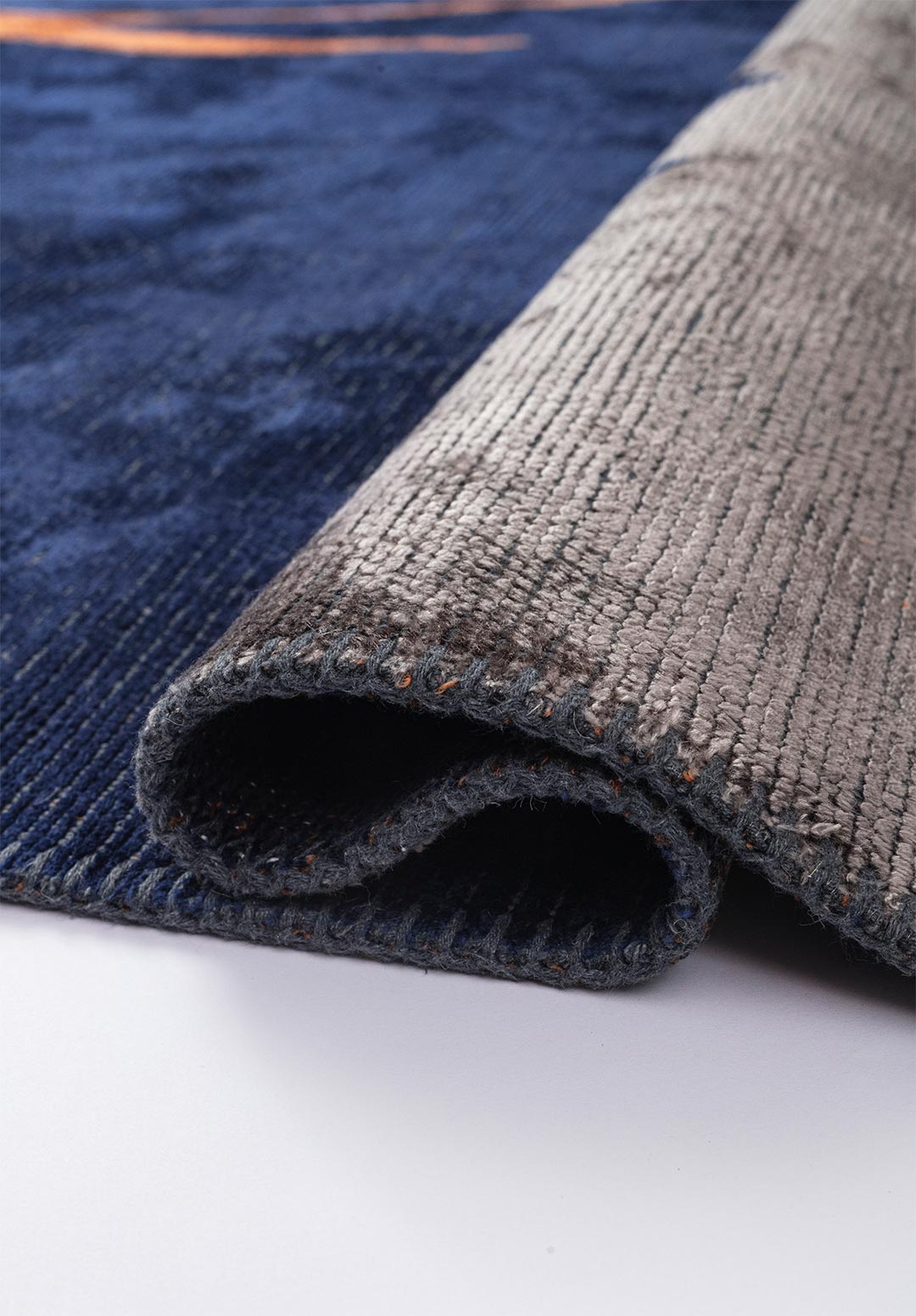 Munich Dark Navy - Dark Grey Rug Rugs - Venetto Design Venettodesign.com