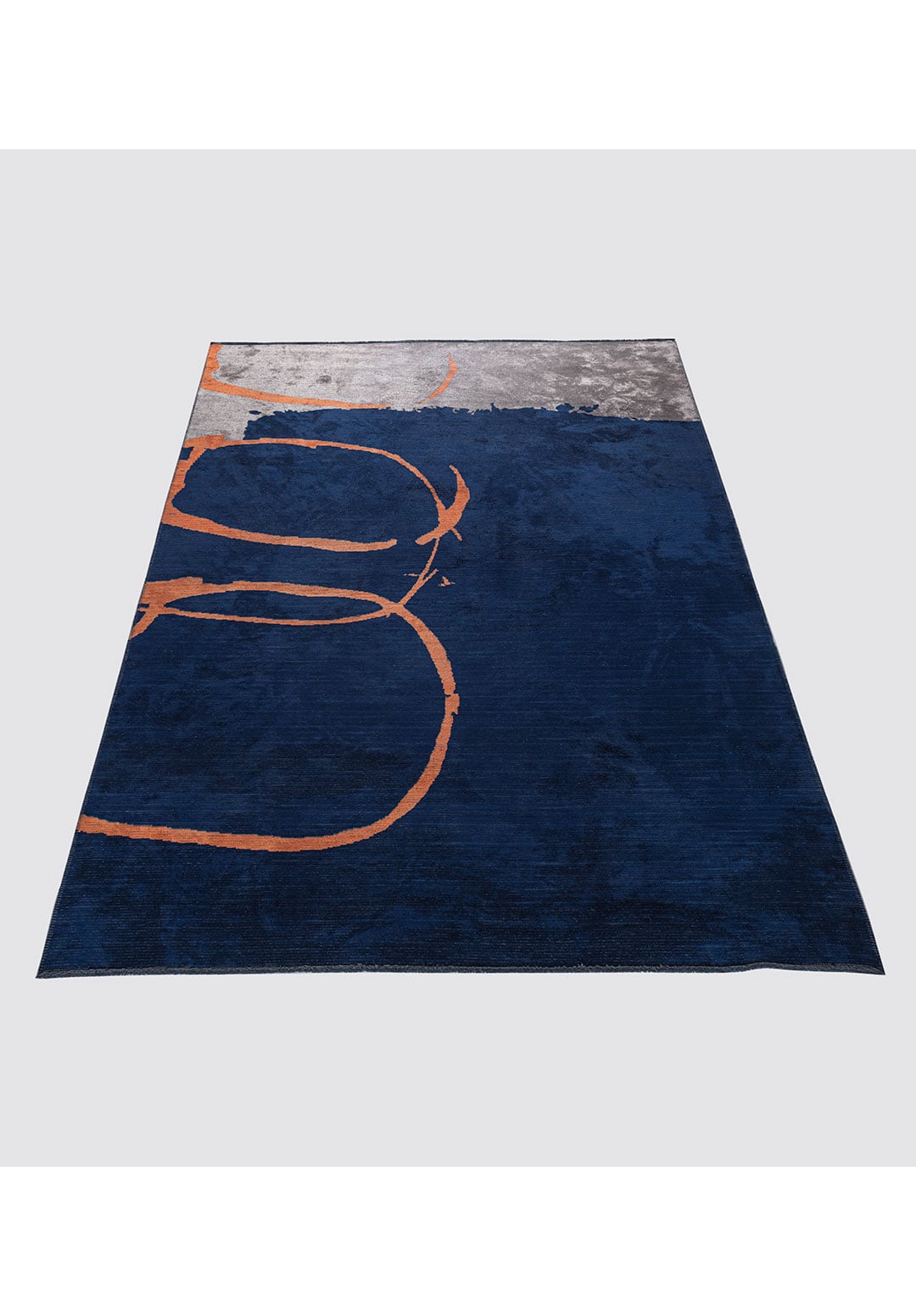 Munich Dark Navy - Dark Grey Rug Rugs - Venetto Design Venettodesign.com