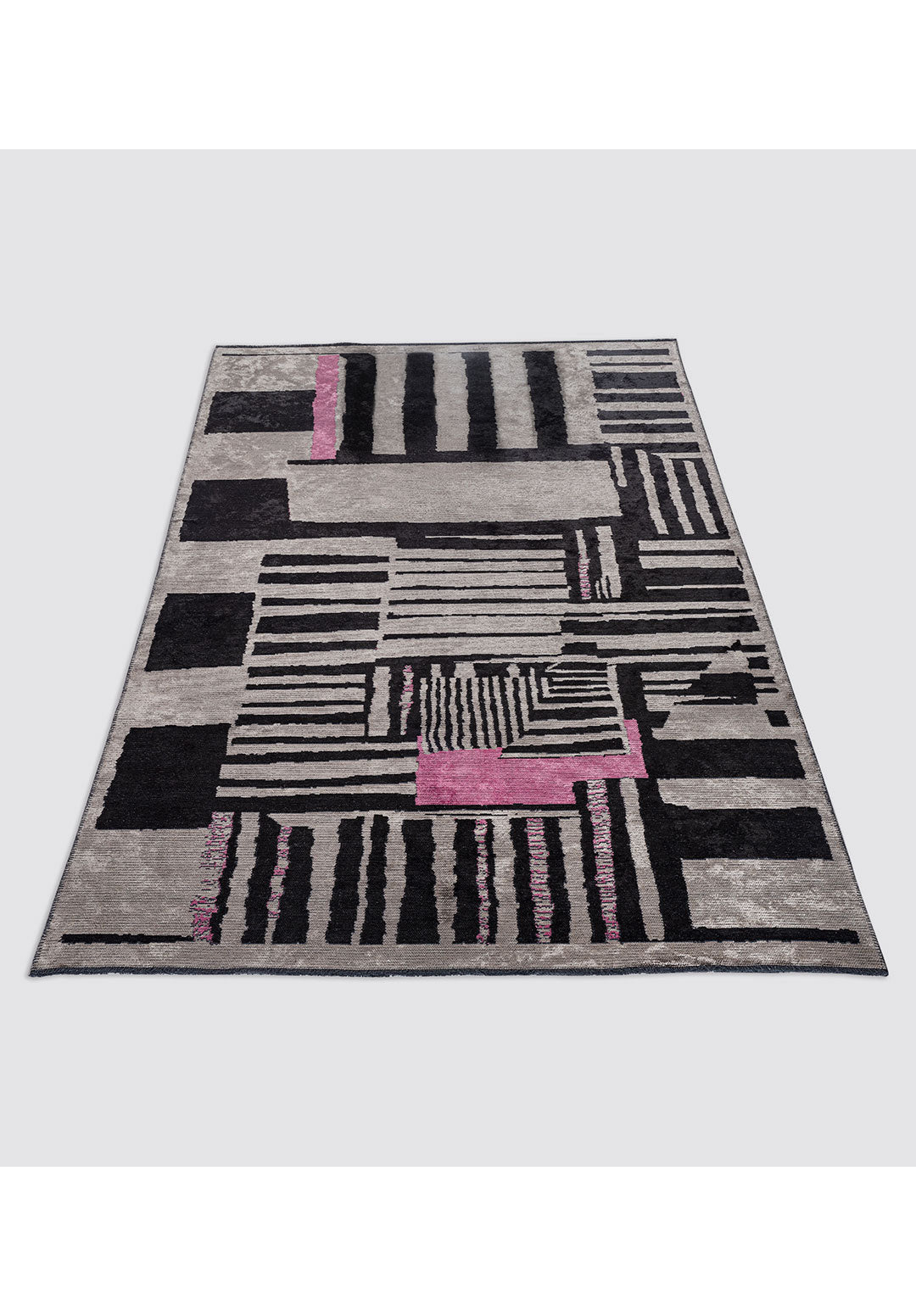 Oxford Black - Grey Rug Rugs - Venetto Design Venettodesign.com