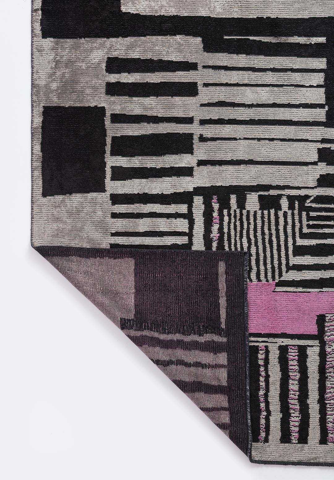 Oxford Black - Grey Rug Rugs - Venetto Design Venettodesign.com