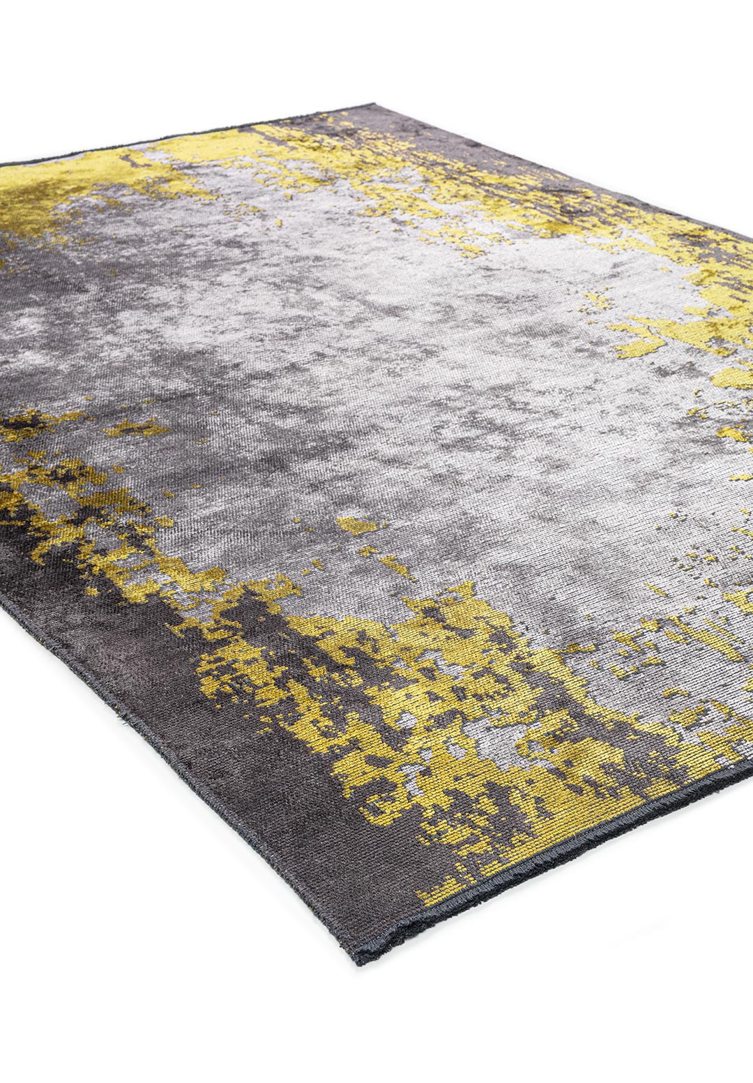 Stockholm Yellow - Light Grey Rug Rugs - Venetto Design Venettodesign.com