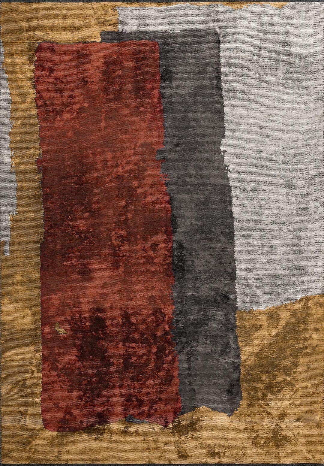 Hamburg Dark Terra - Mustard Rug Rugs - Venetto Design Venettodesign.com