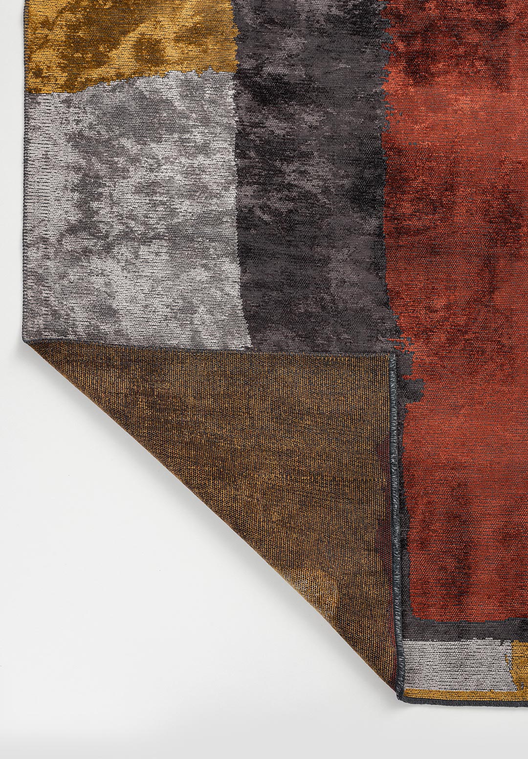 Hamburg Dark Terra - Mustard Rug Rugs - Venetto Design Venettodesign.com