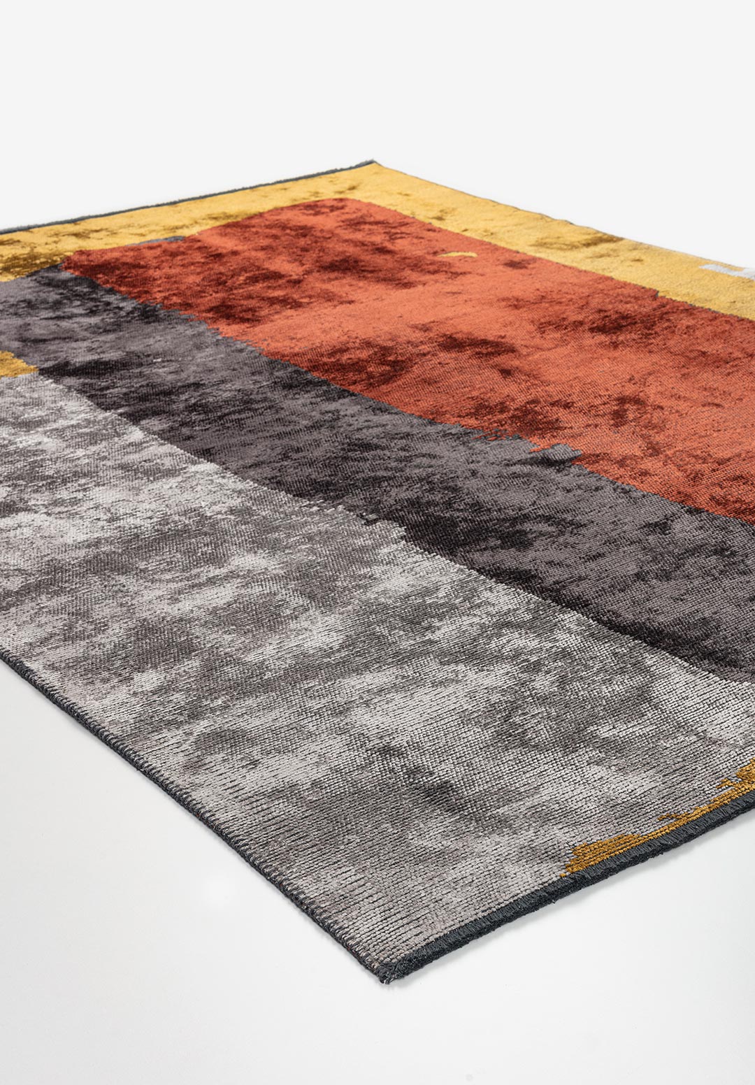 Hamburg Dark Terra - Mustard Rug Rugs - Venetto Design Venettodesign.com