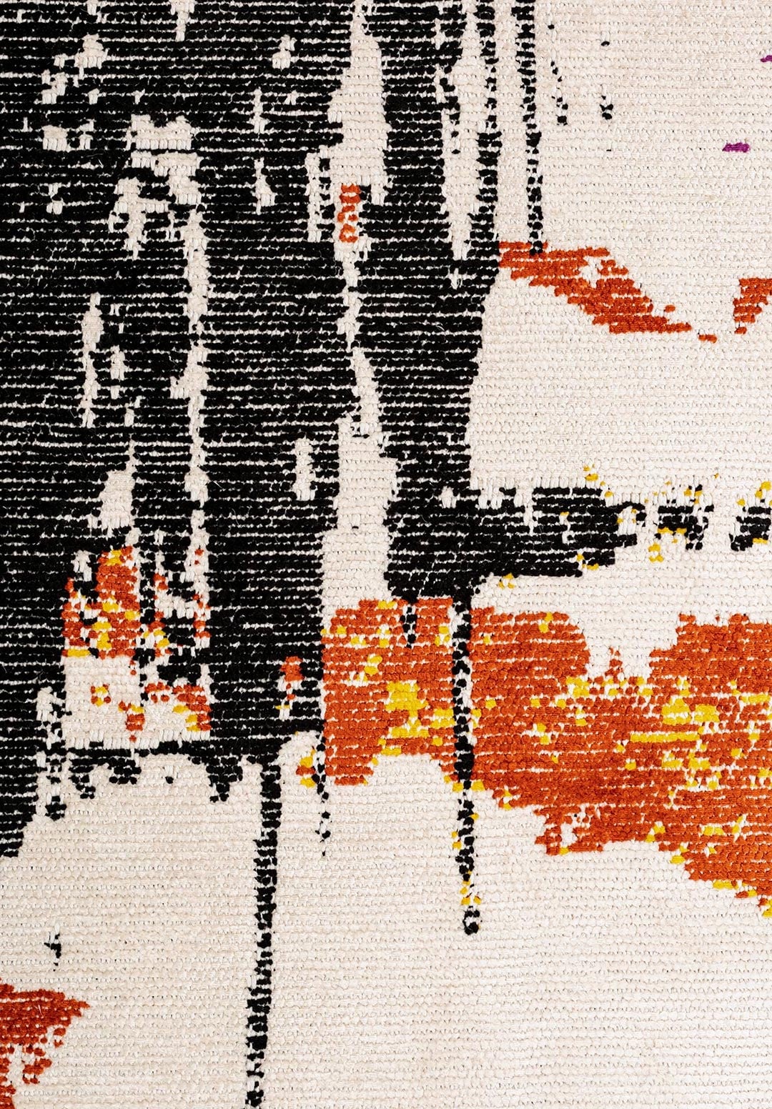 Po Black - Ecru Rug Rugs - Venetto Design Venettodesign.com