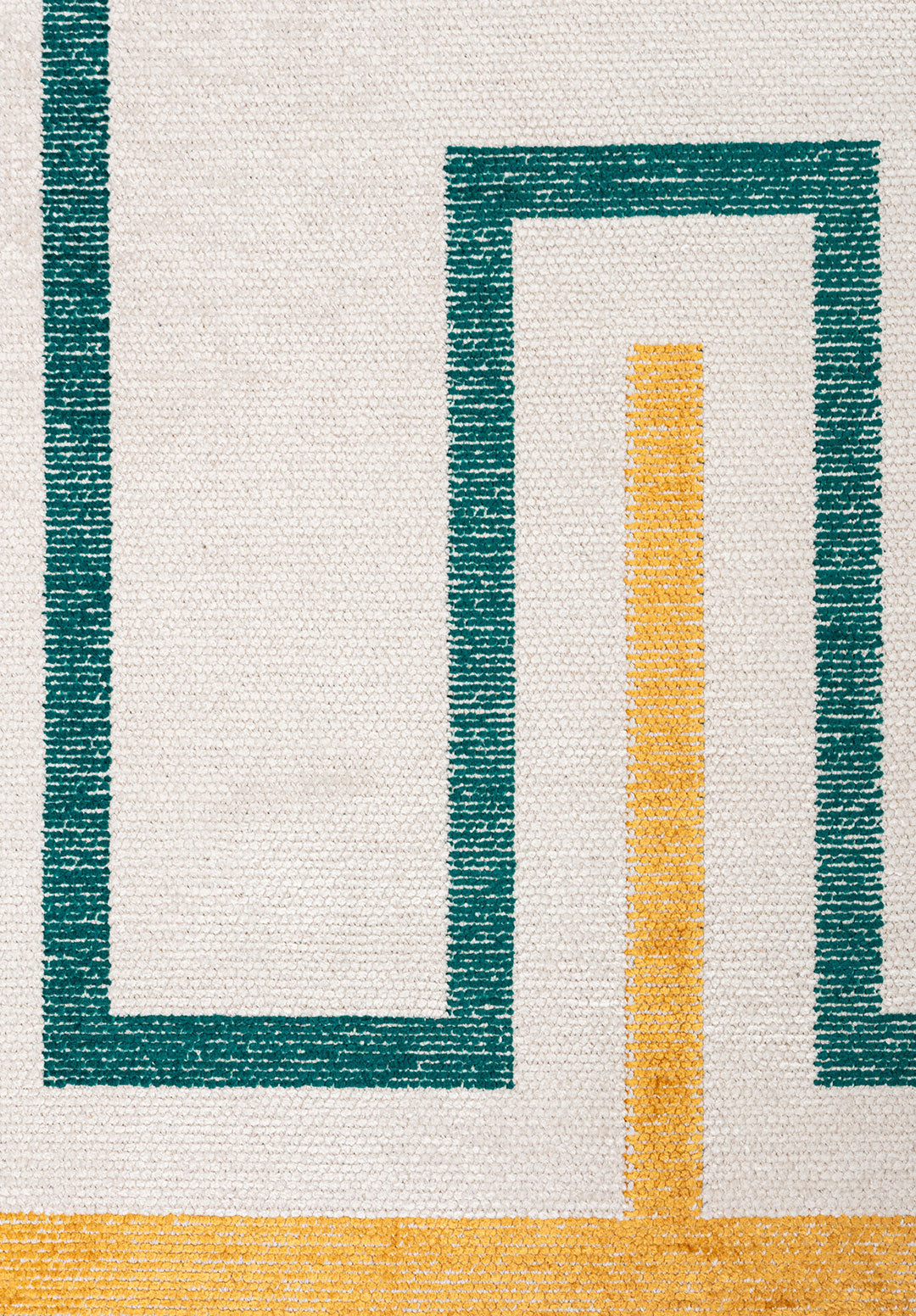 Dresden Dark Turquoise - Ecru Rug