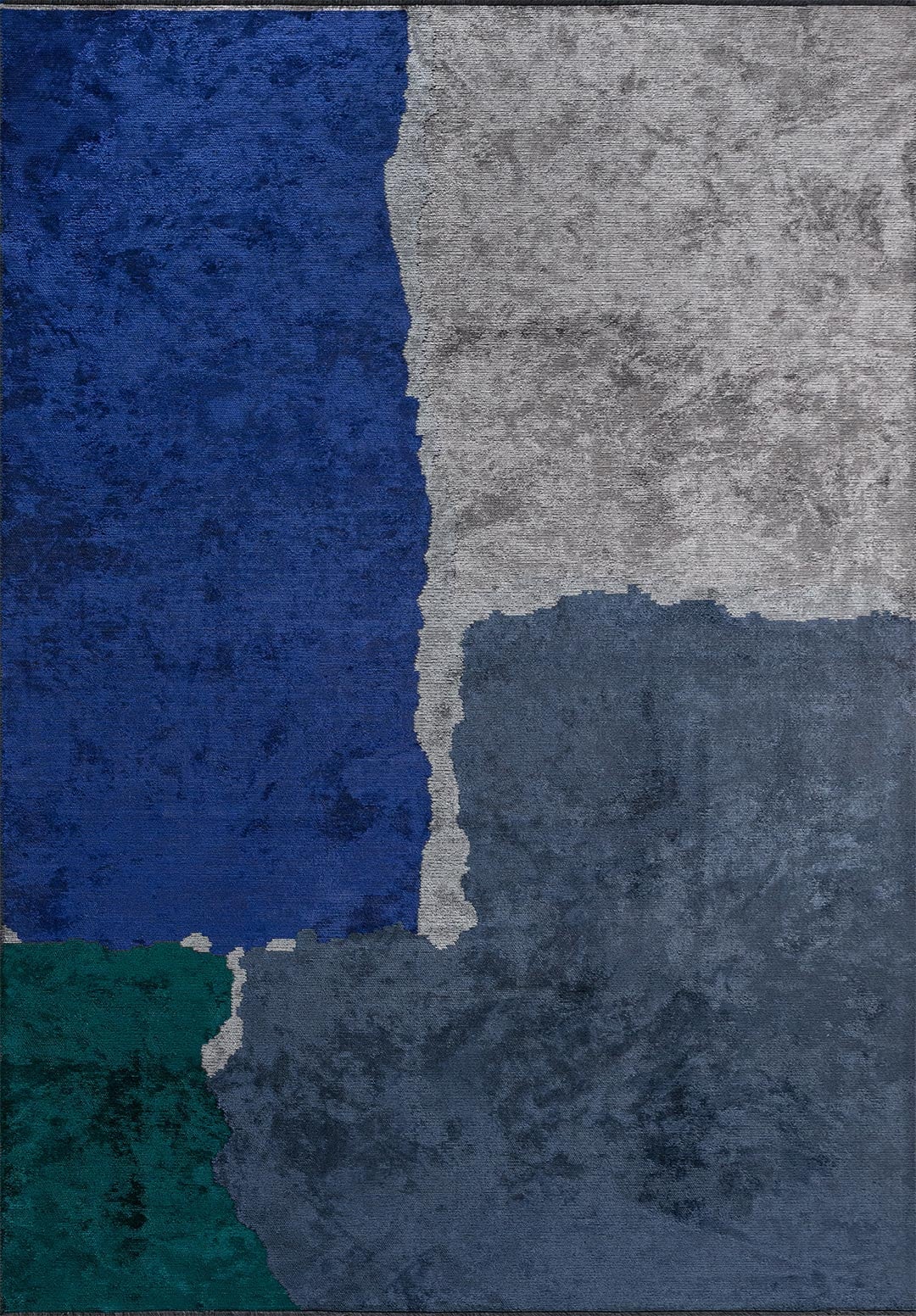 Los Angeles Light Cream - Navy Blue Rug Rugs - Venetto Design Venettodesign.com