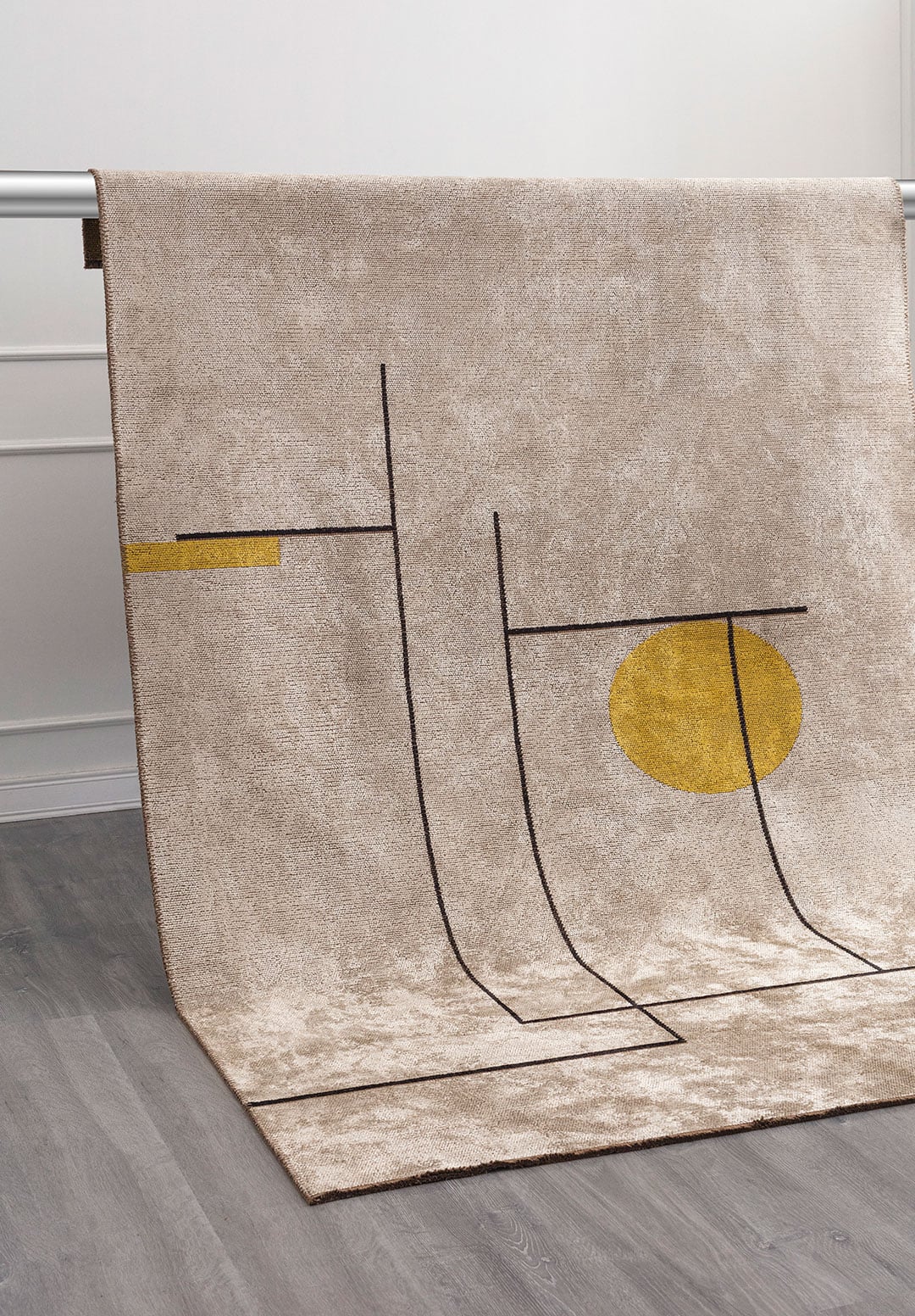 Circus Bone - Yellow Rug Rugs - Venetto Design Venettodesign.com