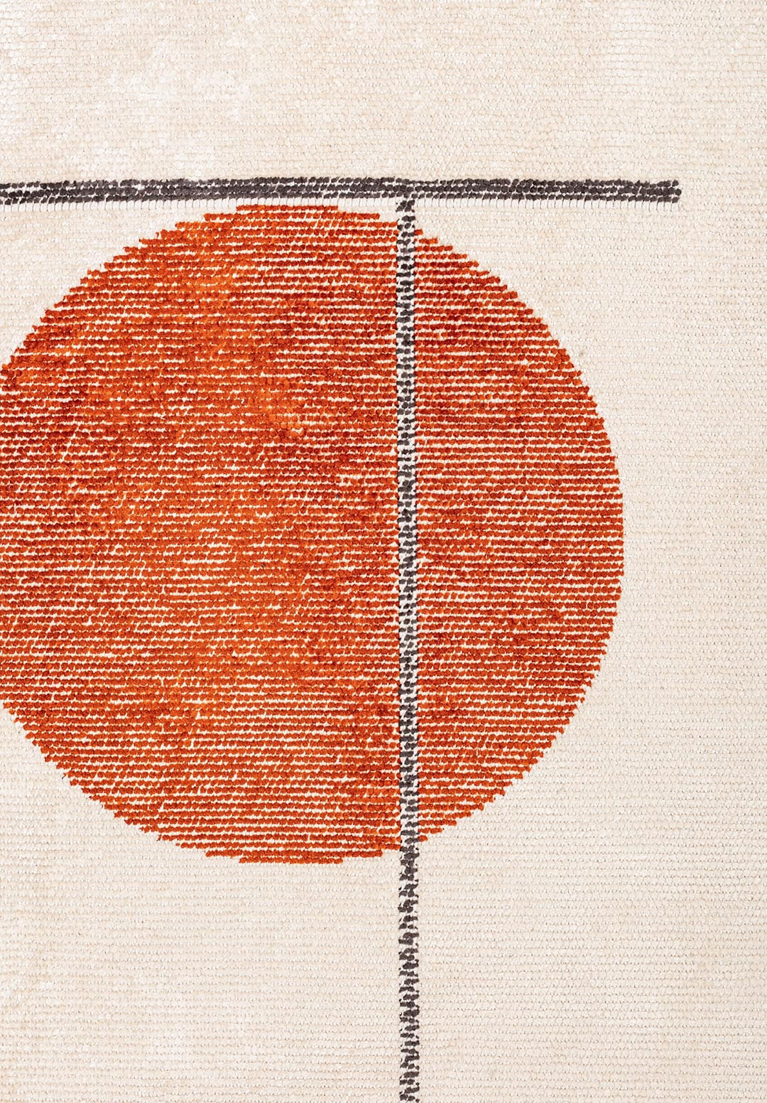Circus Ecru - Rust Rug