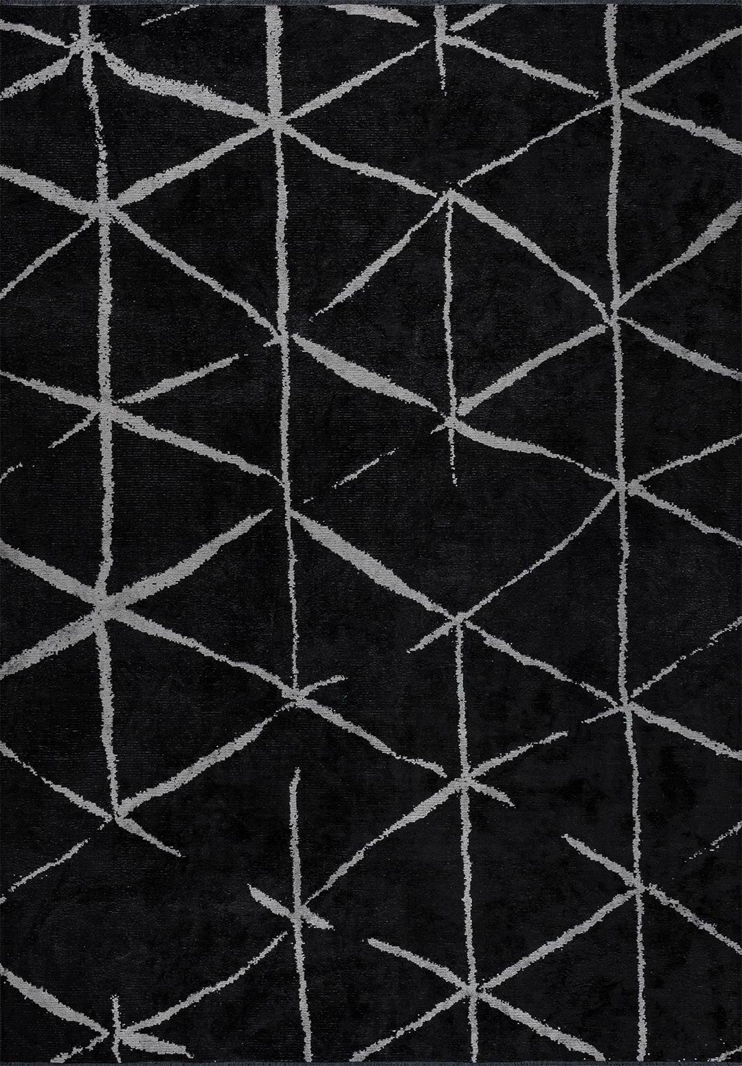 Palermo Light Grey - Black Rug Rugs - Venetto Design Venettodesign.com