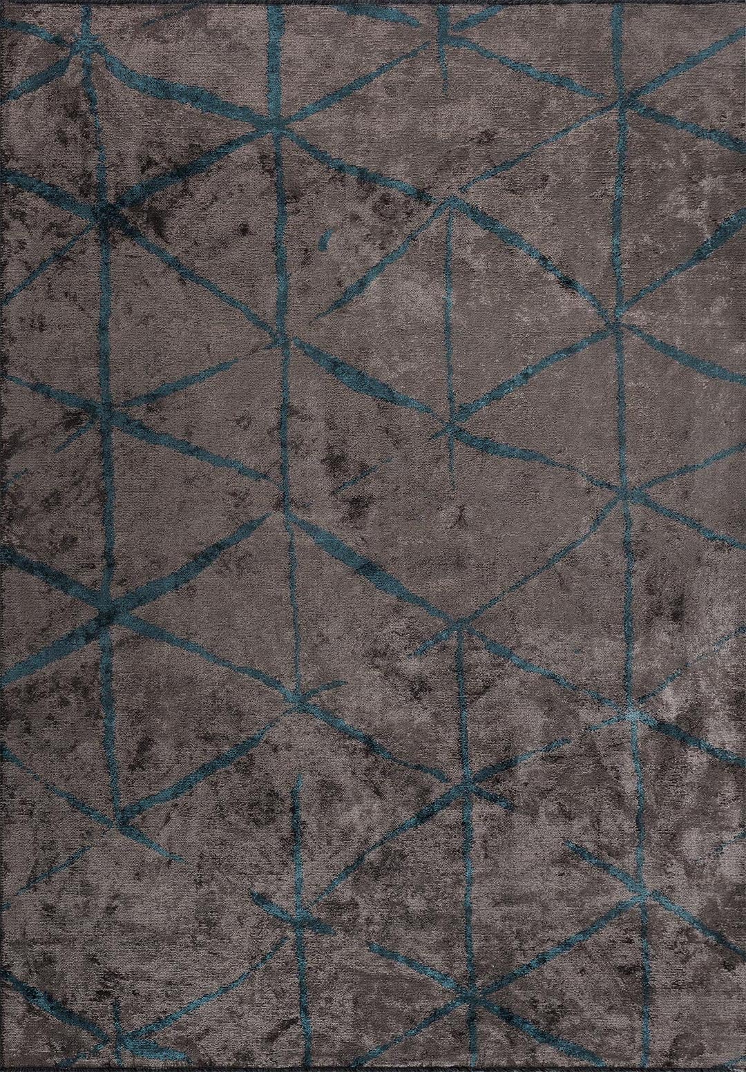 Palermo Petrol - Dark Grey Rug Rugs - Venetto Design Venettodesign.com