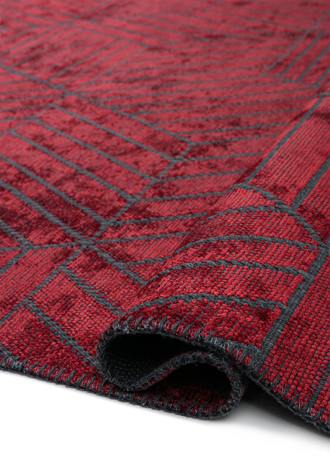 Bergamo Red Rug Rugs - Venetto Design Venettodesign.com