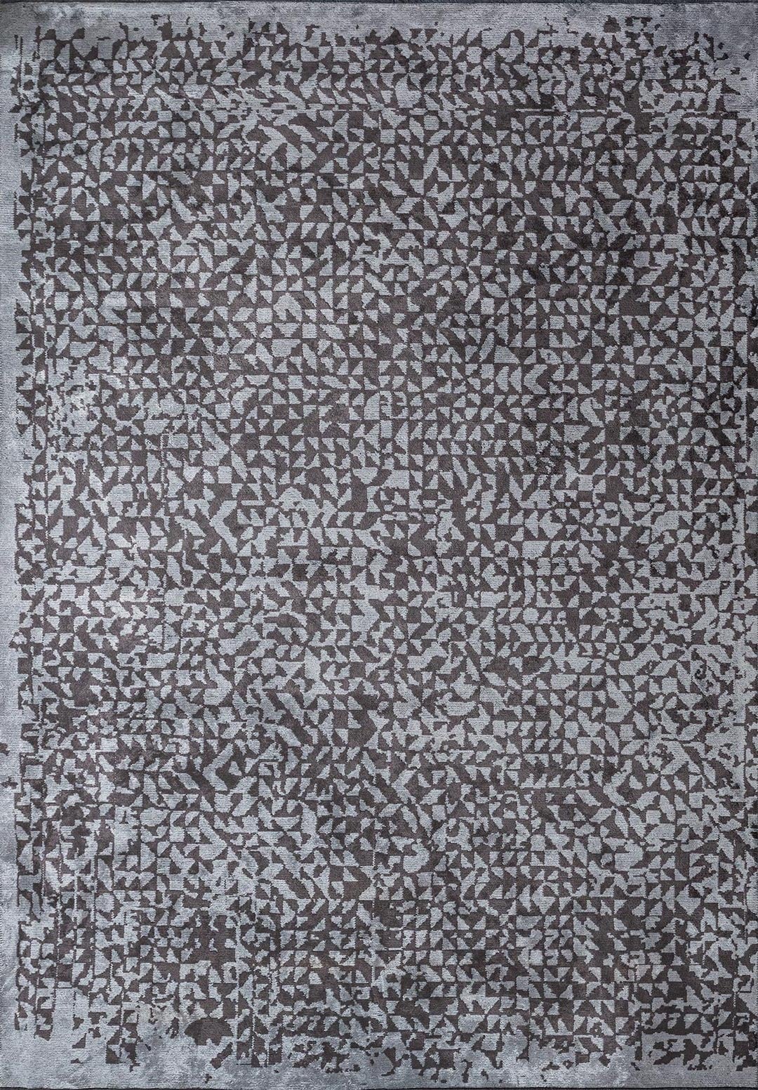 Bologna Charcoal - Ice Blue Rug