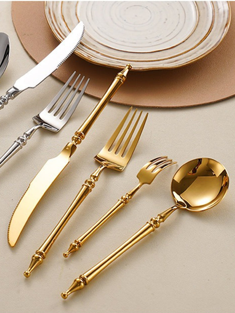 Xena Gold Stainless Steel Cutlery Set