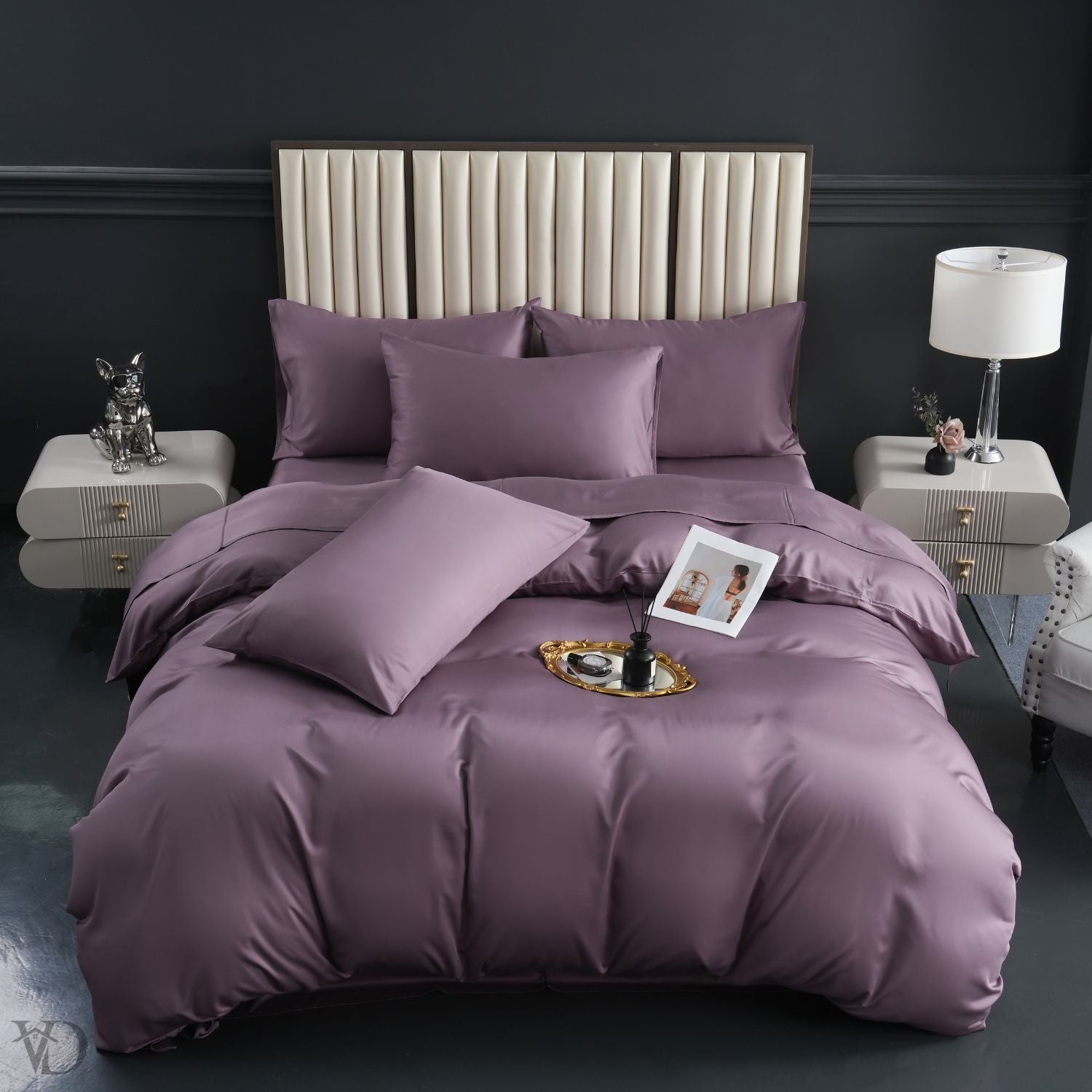 Green Dream Purple Luxury Bamboo Bedding Set