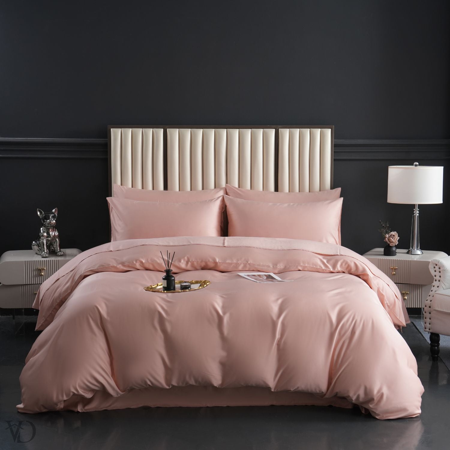 Green Dream Pink Luxury Bamboo Bedding Set