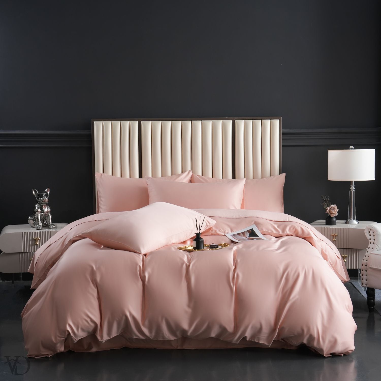 Green Dream Pink Luxury Bamboo Bedding Set