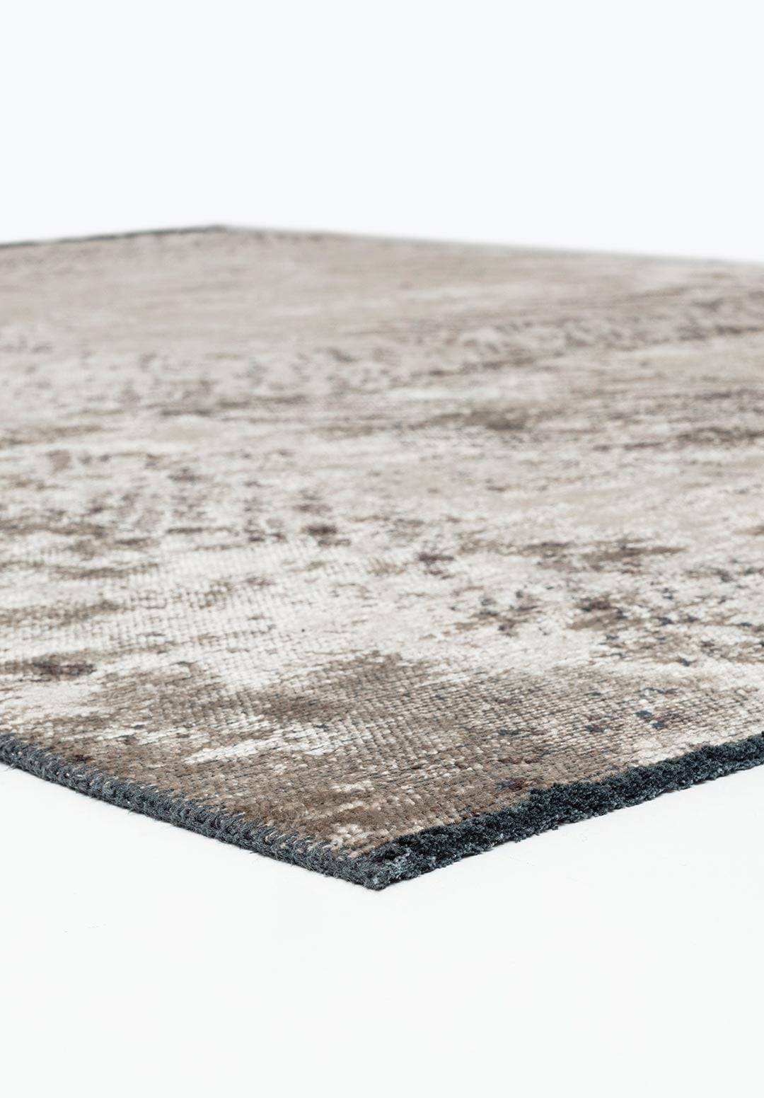 Rustic Cream - Dark Grey Rug Rugs - Venetto Design Venettodesign.com
