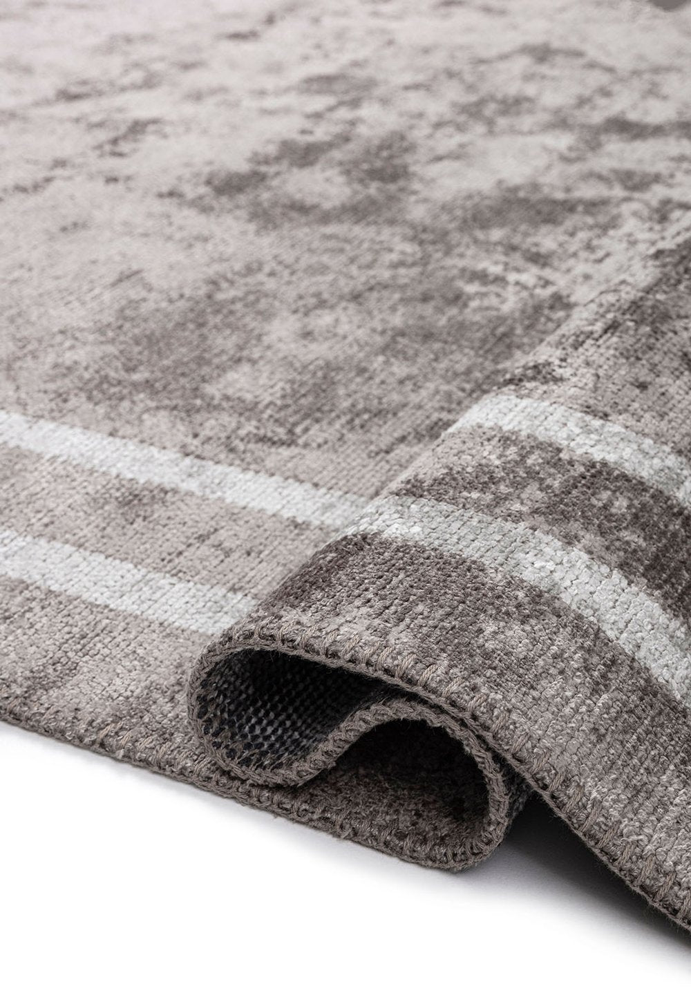 Parallel Border Dark Grey - Light Grey Rug