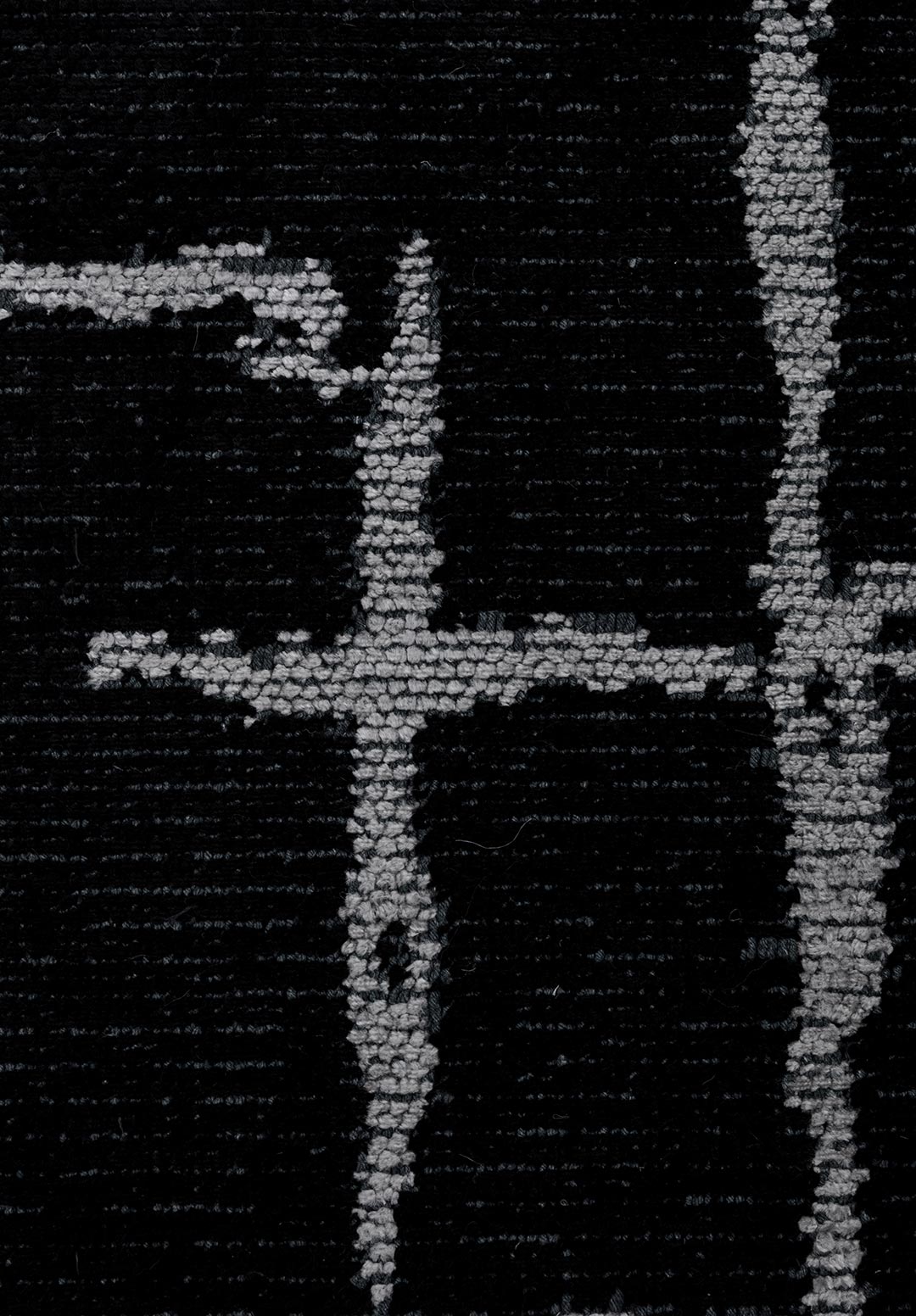 Mark Light Grey - Black Rug Rugs - Venetto Design Venettodesign.com