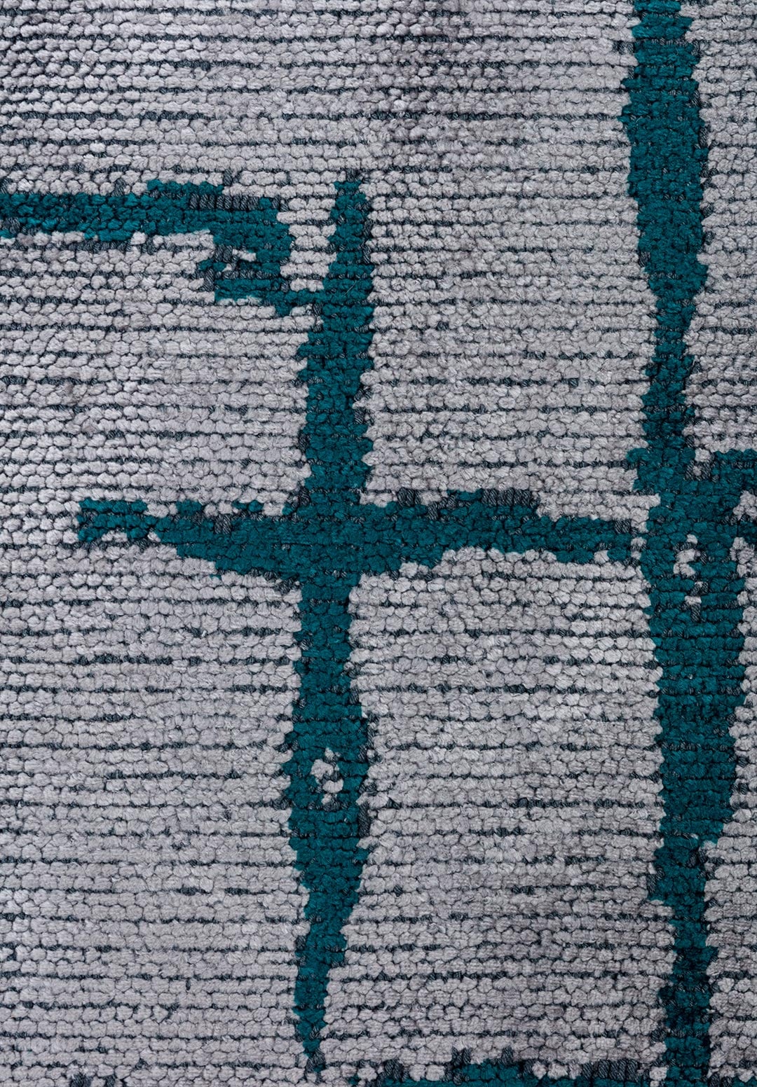 Mark Dark Turquoise - Light Grey Rug Rugs - Venetto Design Venettodesign.com