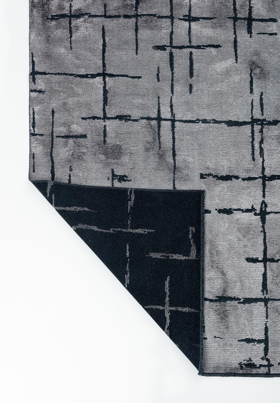Mark Black - Light Grey Rug Rugs - Venetto Design Venettodesign.com