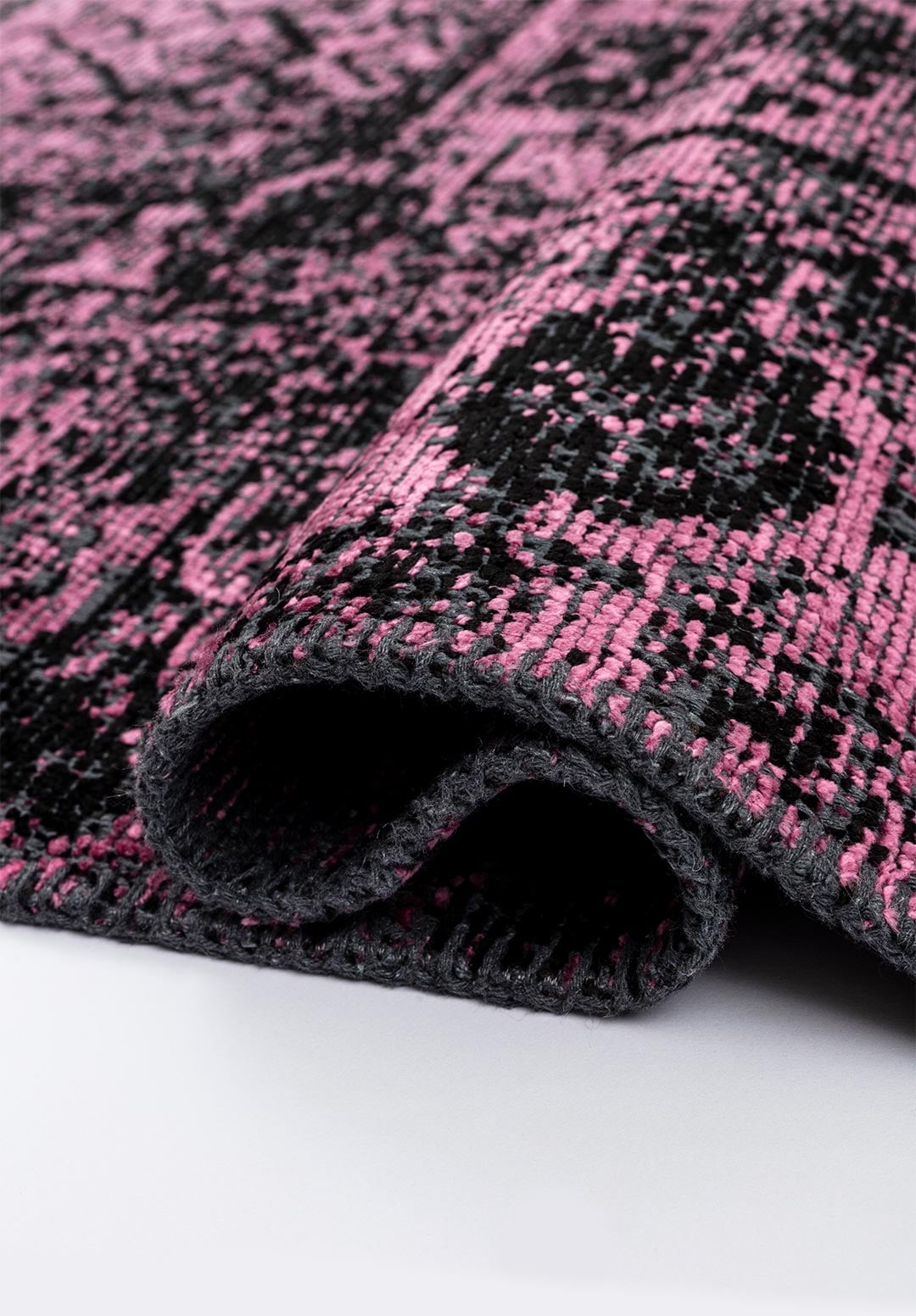 Tile Black - Pink Rug Rugs - Venetto Design Venettodesign.com
