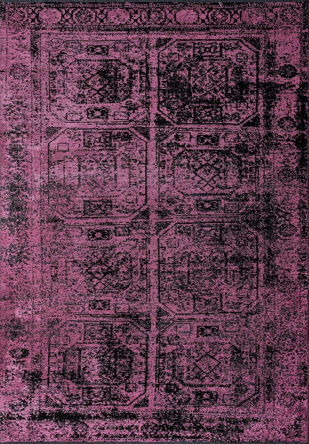 Tile Black - Pink Rug Rugs - Venetto Design Venettodesign.com