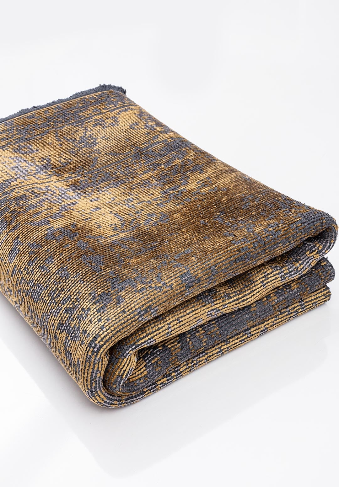 Medallion Grey - Gold Rug Rugs - Venetto Design Venettodesign.com