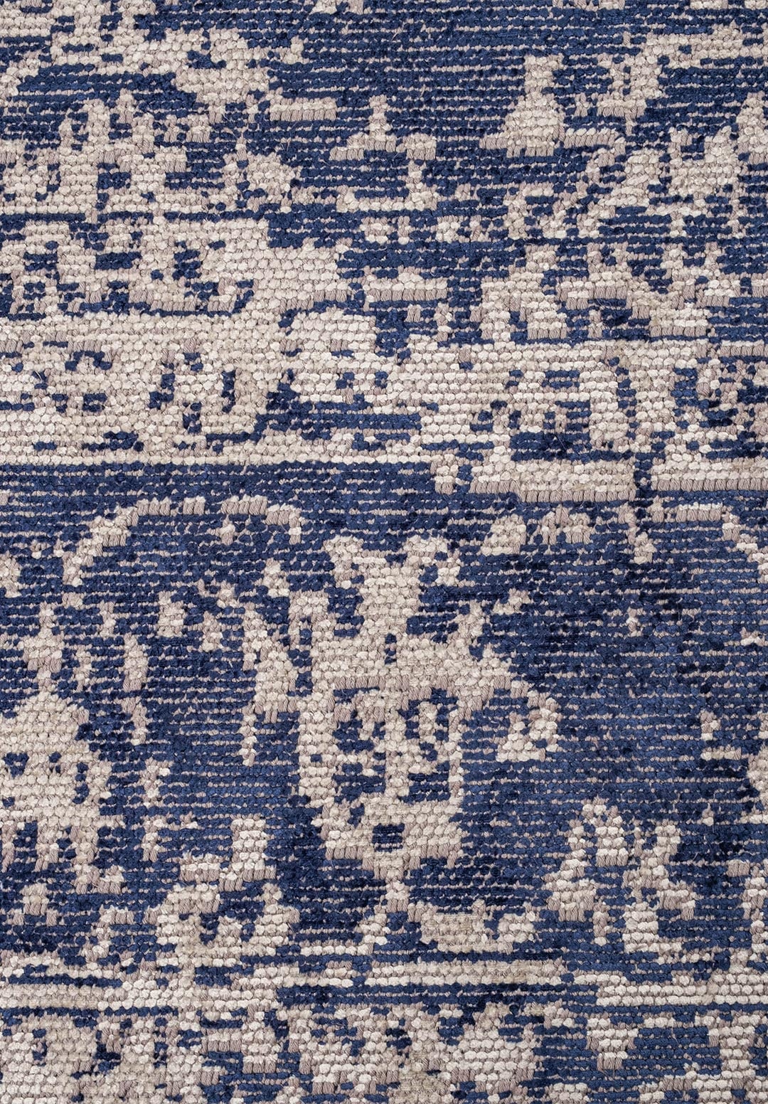 Medallion Beige - Dark Navy Rug Rugs - Venetto Design Venettodesign.com