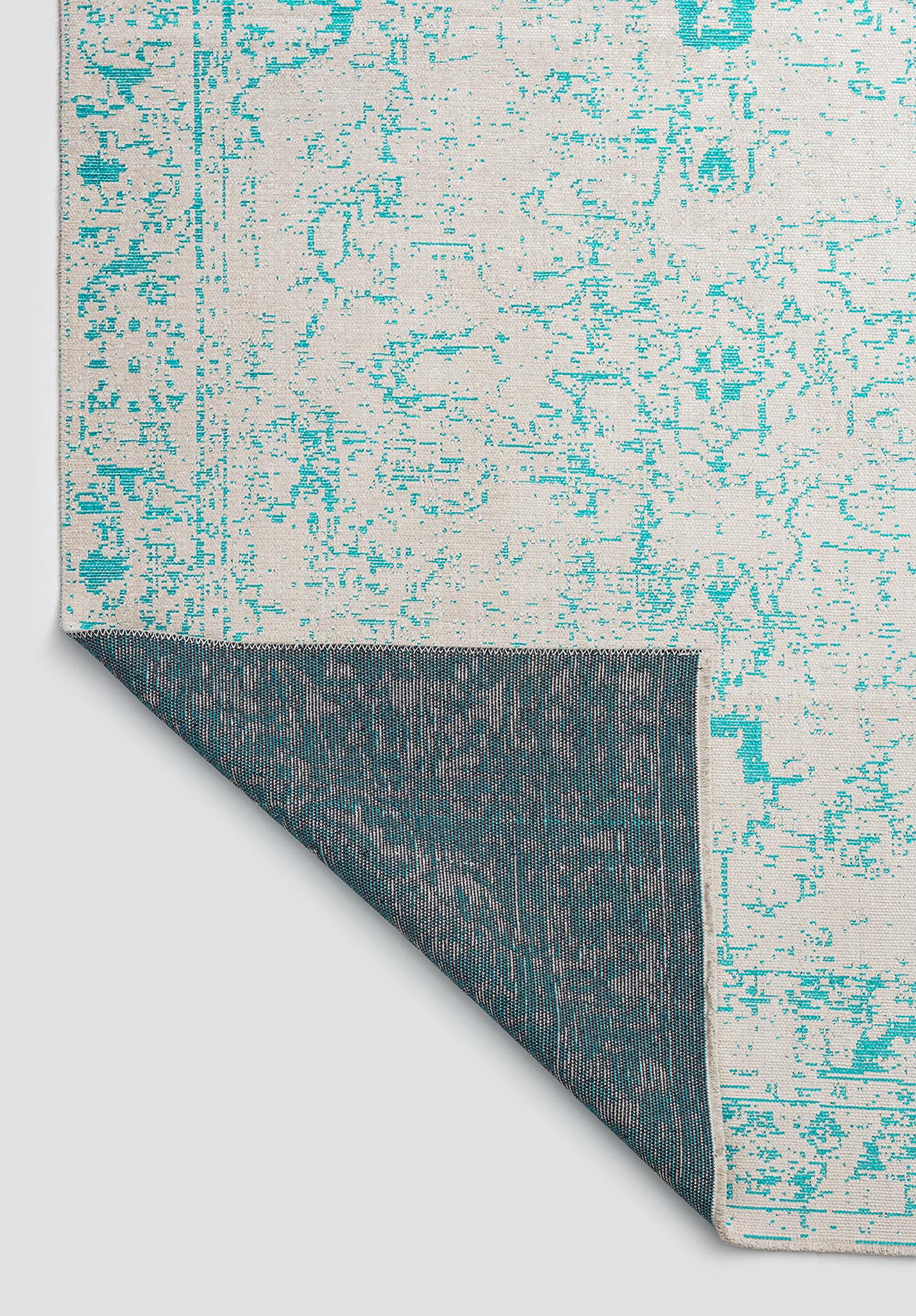Ivy Ecru - Turquoise Rug Rugs - Venetto Design Venettodesign.com