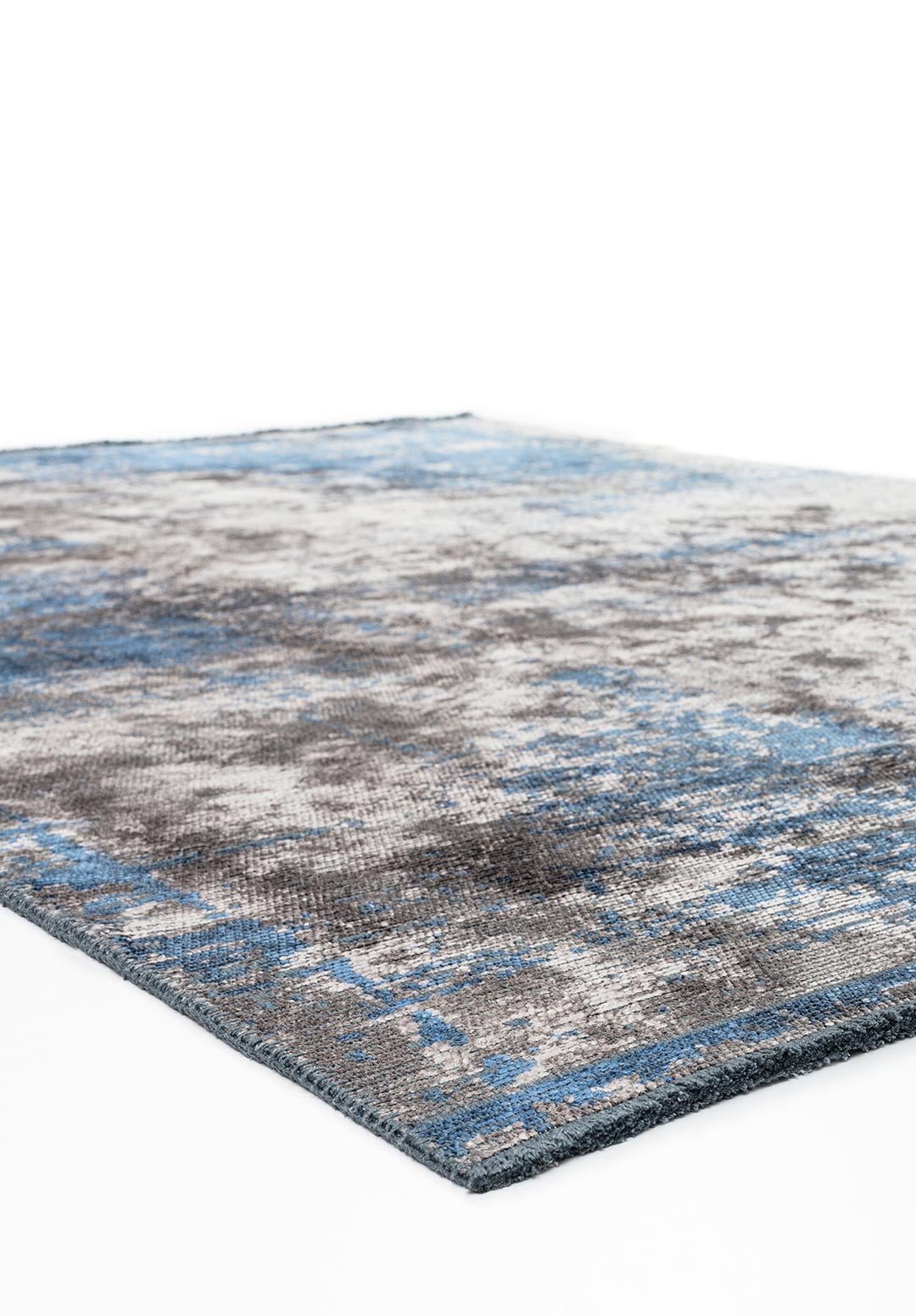 Surface Navy Blue - Grey Rug Rugs - Venetto Design Venettodesign.com