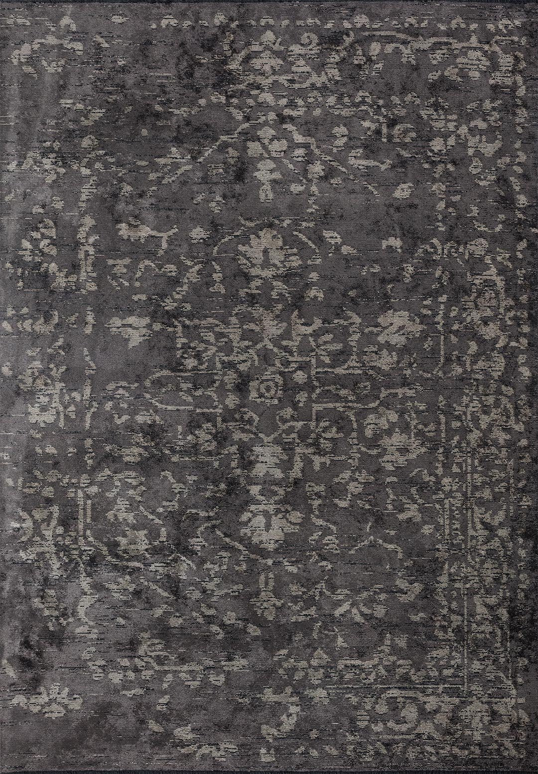 Flora Beige - Dark Grey Rug Rugs - Venetto Design Venettodesign.com