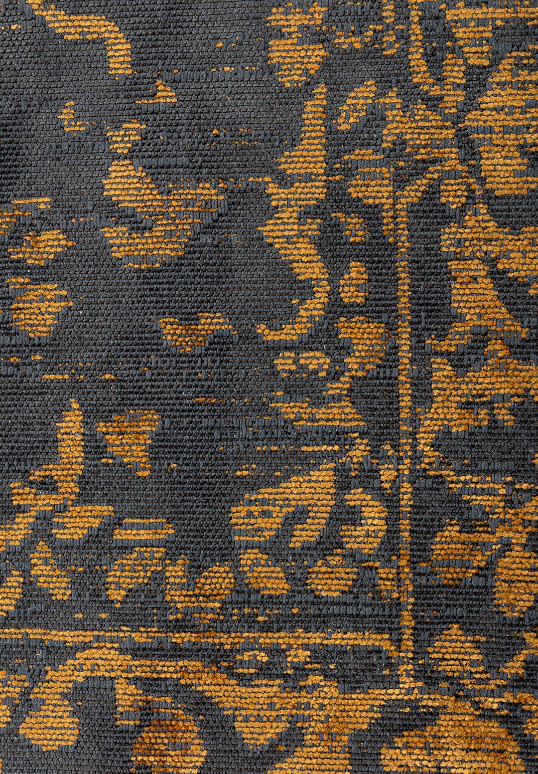 Flora Mustard - Anthracite Rug Rugs - Venetto Design Venettodesign.com