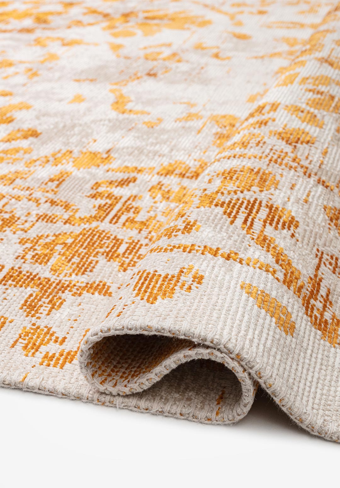 Flora Mustard - Ecru Rug
