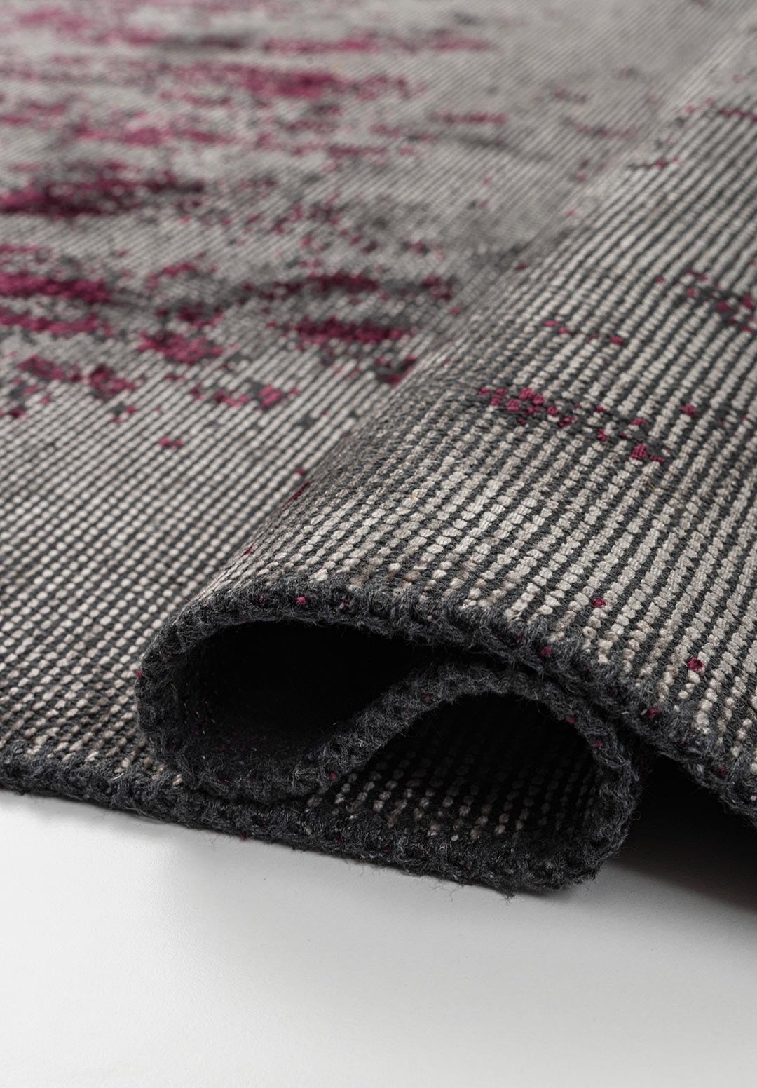 Caesar Grey - Dark Damson Rug Rugs - Venetto Design Venettodesign.com