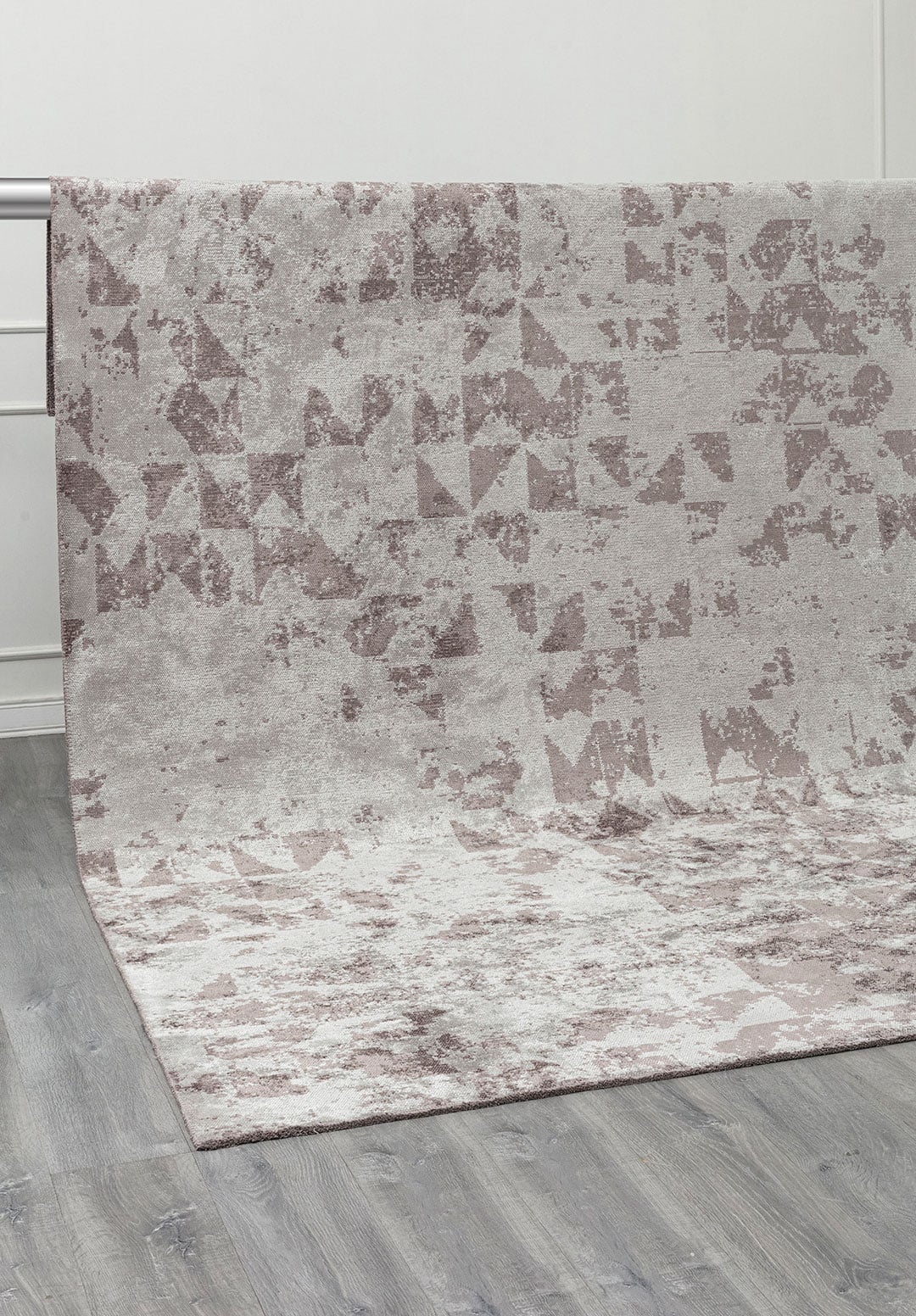 Triangle Light Grey - Dark Grey Rug Rugs - Venetto Design Venettodesign.com