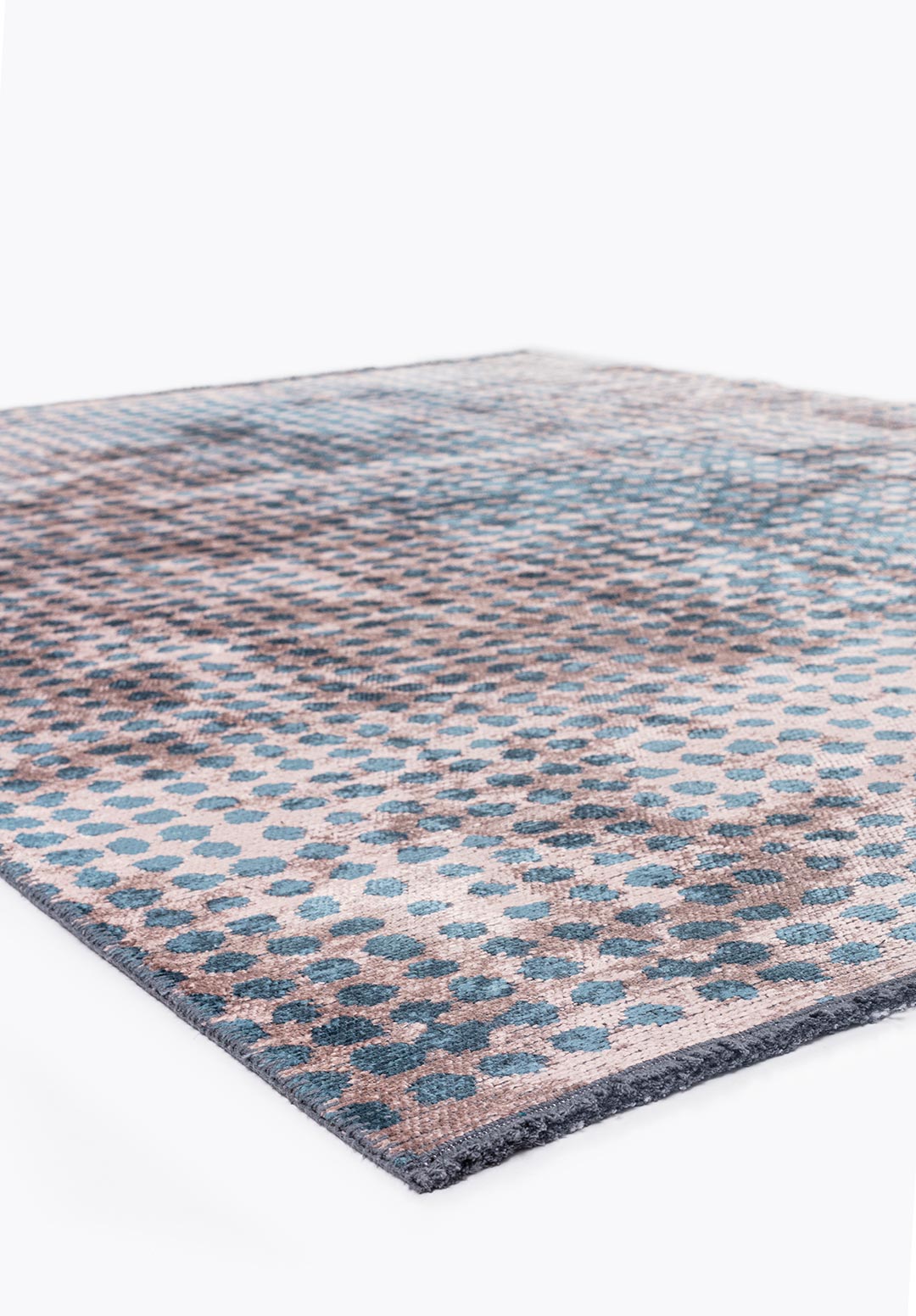 Dots Copper - Petrol Rug Rugs - Venetto Design Venettodesign.com