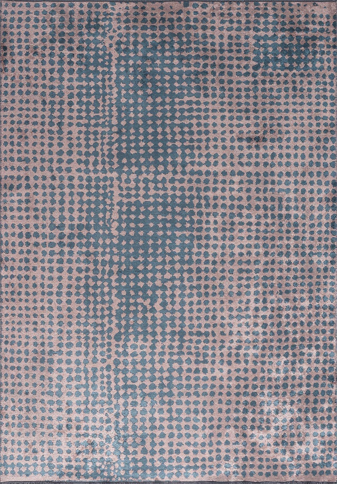 Dots Copper - Petrol Rug Rugs - Venetto Design Venettodesign.com